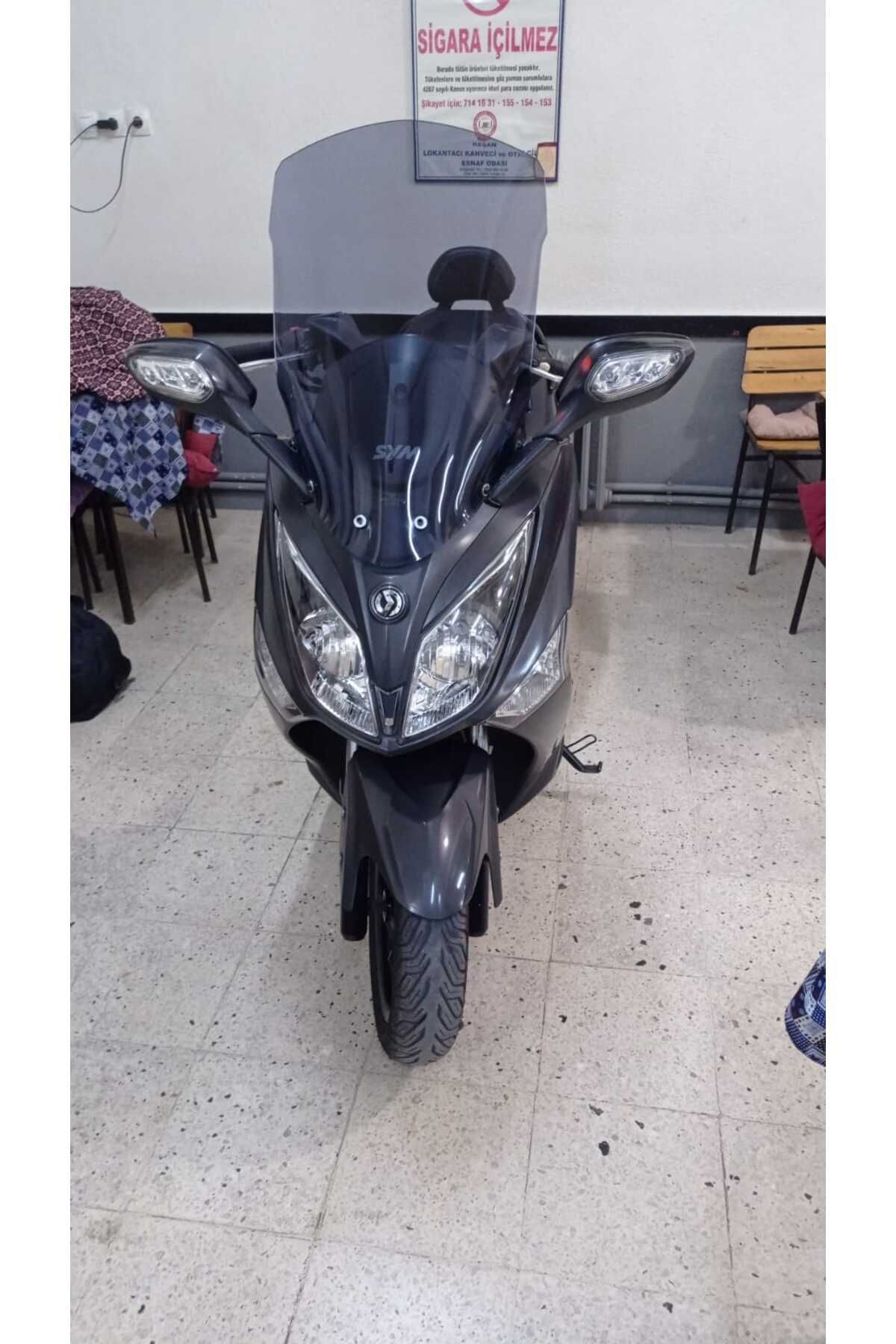 SYM Joymax 250 İ Siperlik Ön Cam 2013 2016 Model 75cm Füme Renkli 4mm UZUN CAM