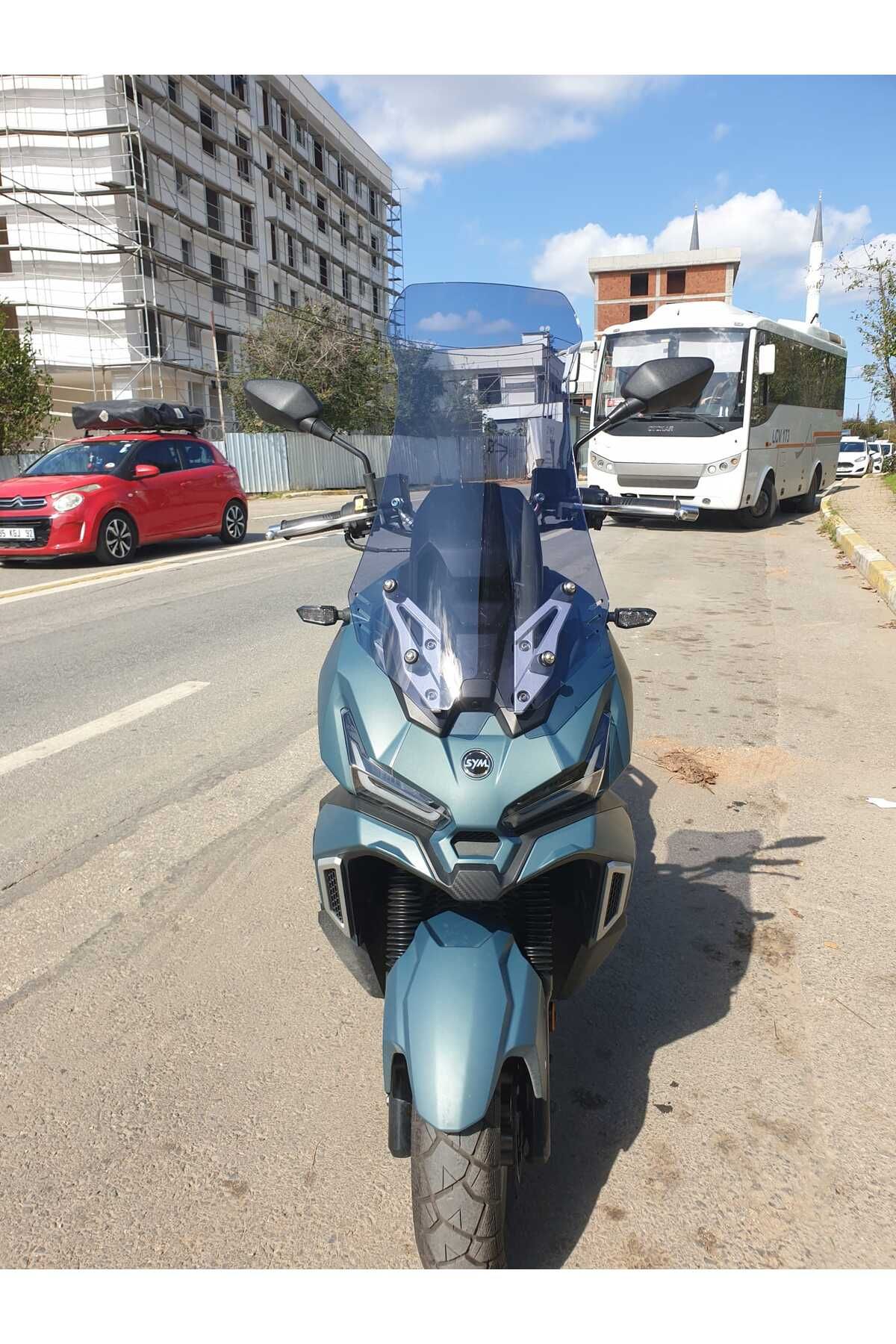 SYM Adx 125 Siperlik Ön Cam 2023-2025 Model 70cm Füme Renkli 4mm