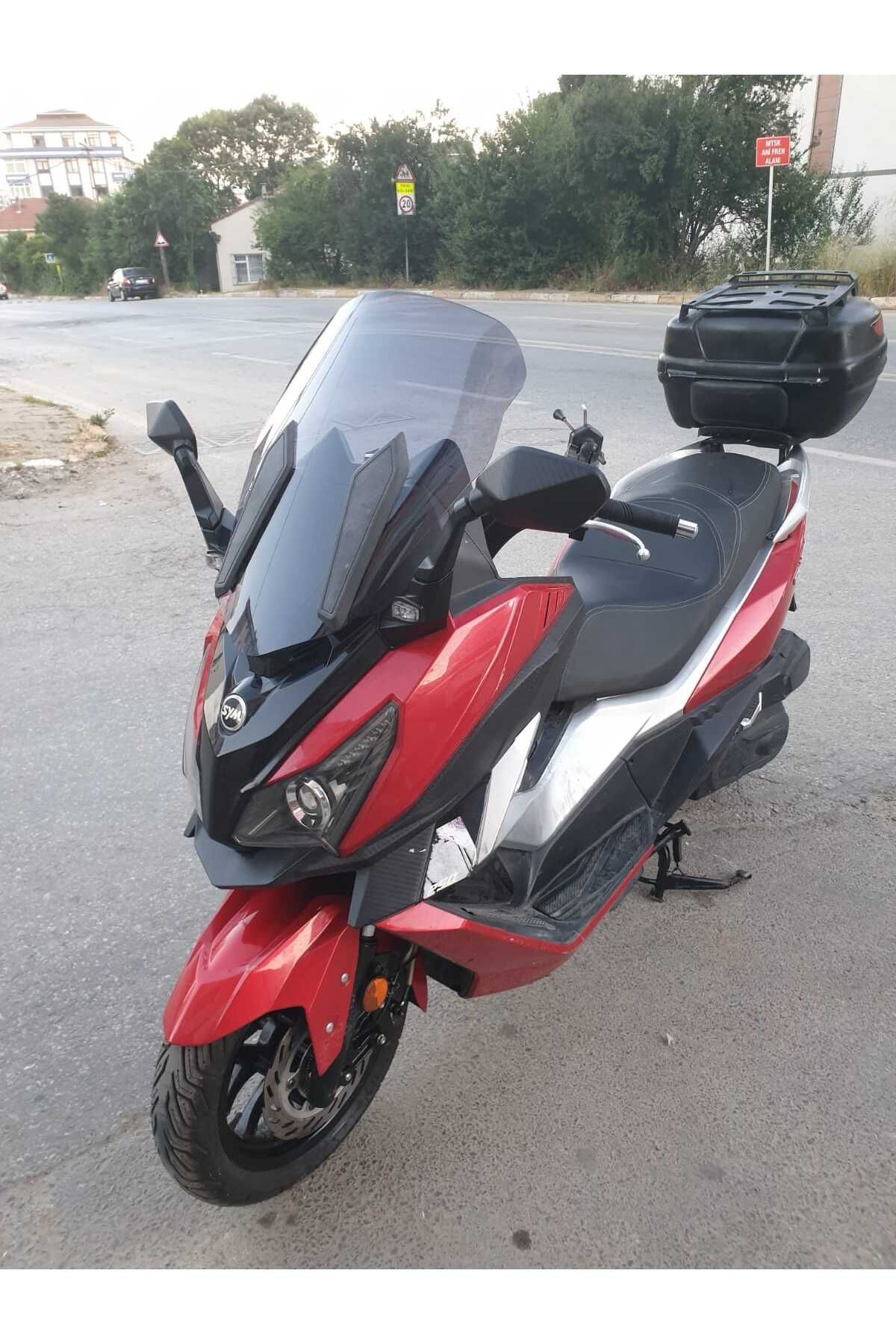 SYM Cruisym 250 i Siperlik Ön Cam 2018 Model 57cm Füme Renkli 4mm UZUN CAM