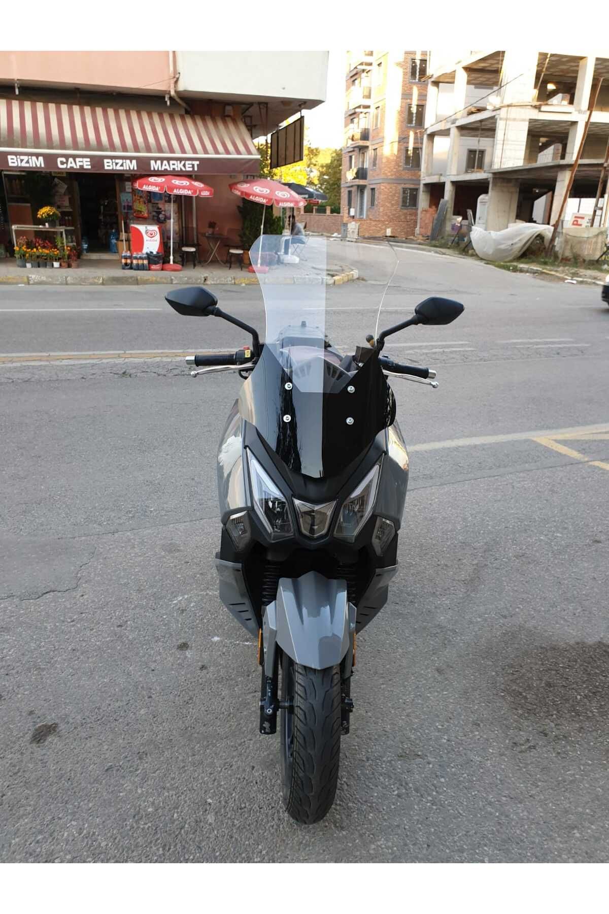 SYM Joyride 300 Siperlik Ön Cam 2023-2025 Model 65cm Şeffaf Renkli 4mm ORTA BOYLU CAM