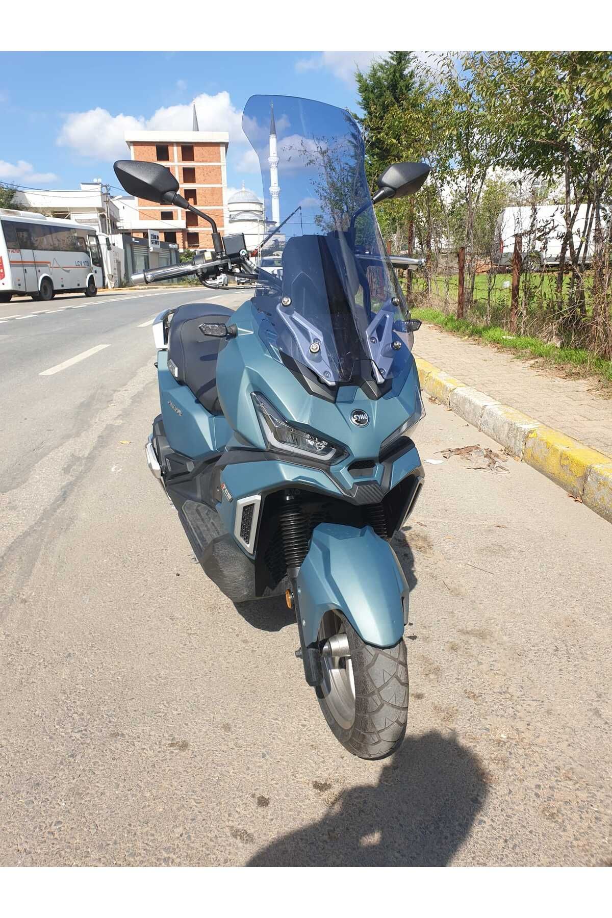 SYM Adx 125 Siperlik Ön Cam 2023-2025 Model 70cm Füme Renkli 4mm