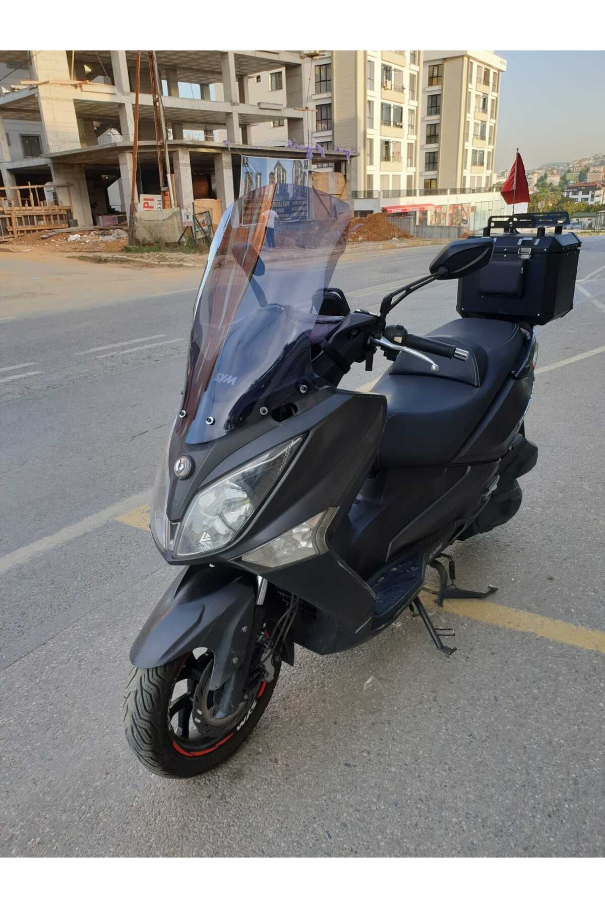 SYM Joymax 250 İ Siperlik Ön Cam 2013 2016 Model 75cm Füme Renkli 4mm UZUN CAM