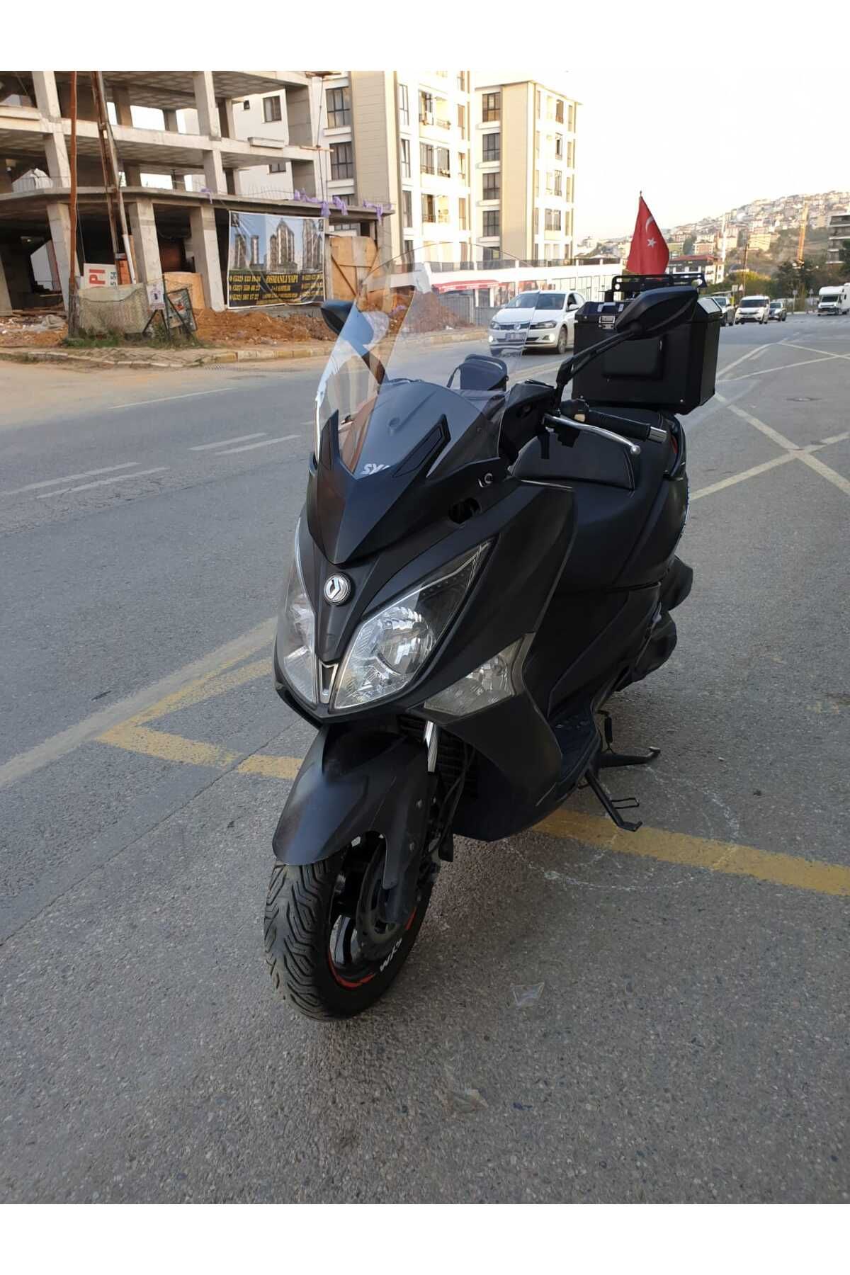 SYM Joymax 250 İ Siperlik Ön Cam 2015 2016 Model 65cm Şeffaf Renkli 4mm APARAT GÖNDERİLMEYECEK