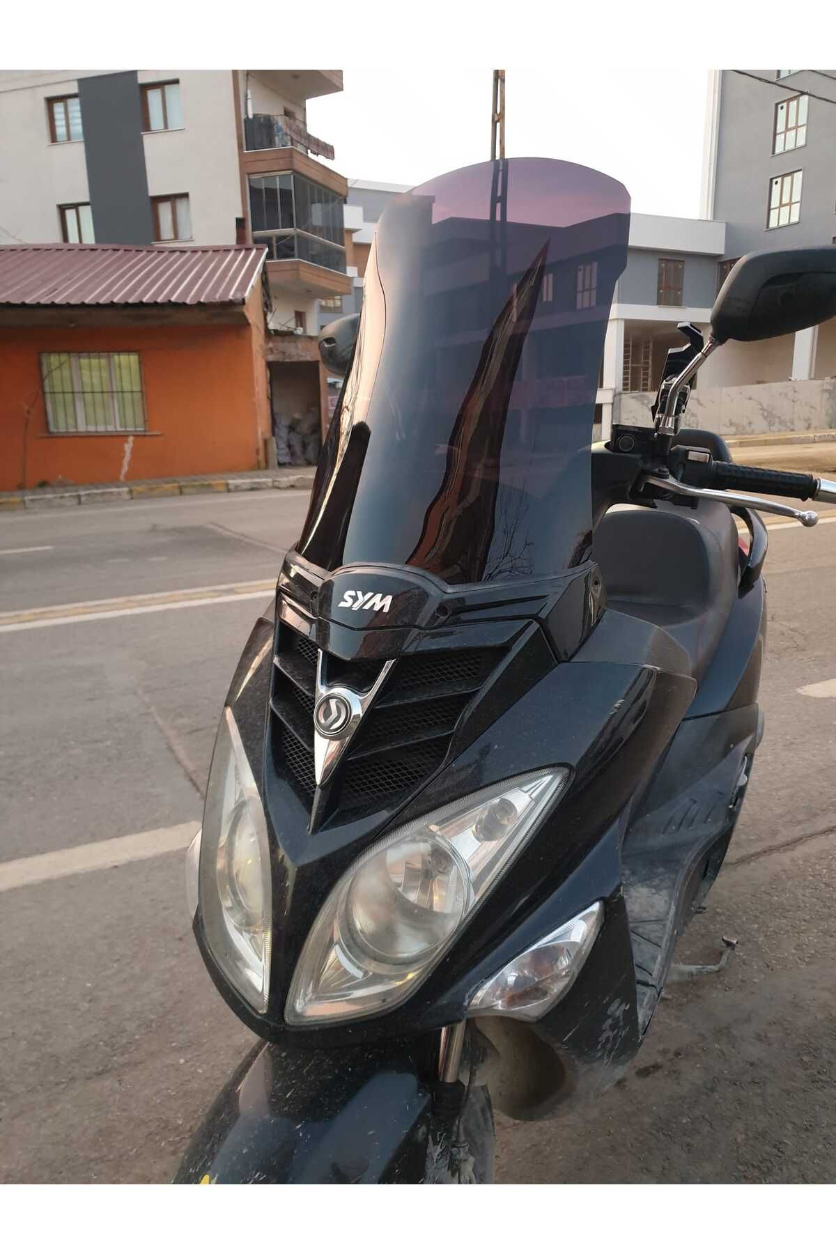 SYM Joyride 200 Siperlik Ön Cam 2009 2018 Model 53cm Siyah Renkli 4mm