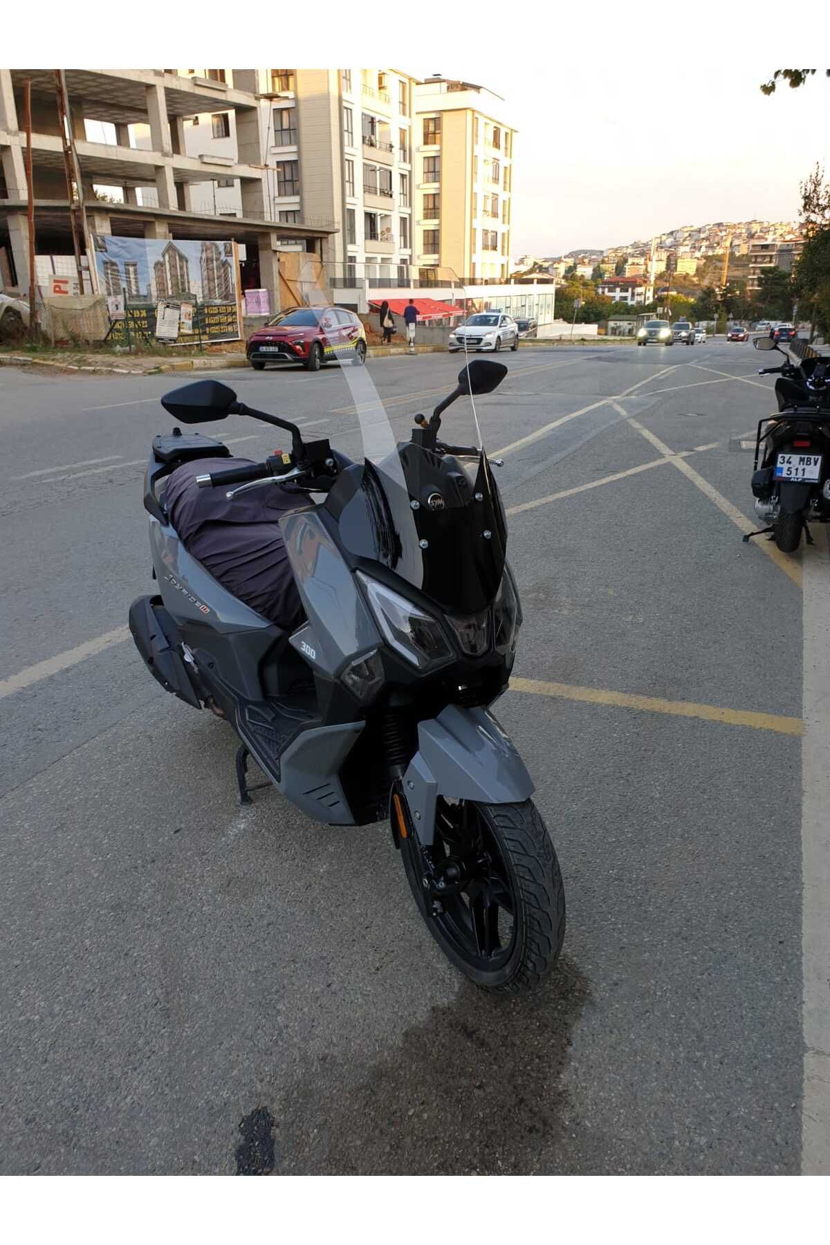 SYM Joyride 300 Siperlik Ön Cam 2023-2025 Model 75cm Şeffaf Renkli 4mm UZUN CAM