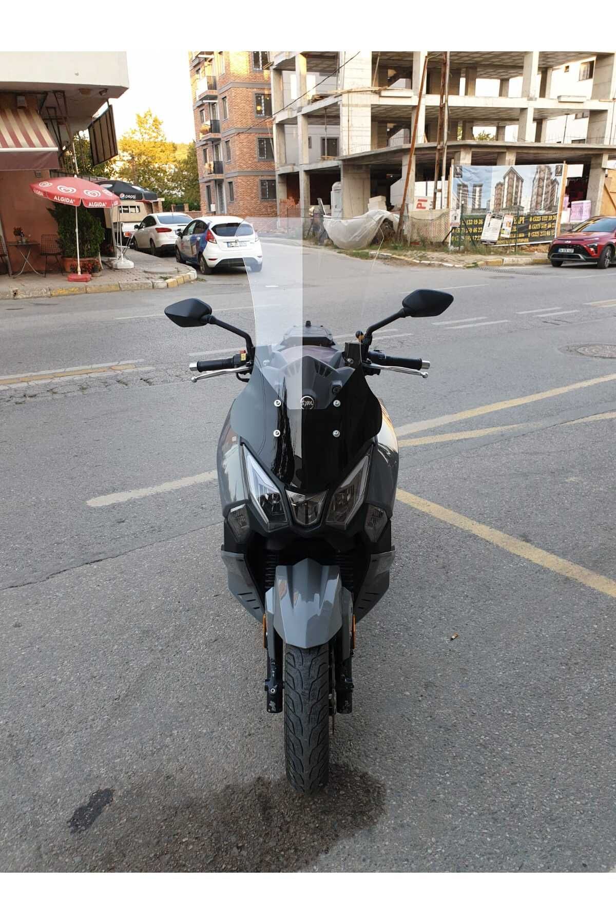 SYM Joyride 300 Siperlik Ön Cam 2023-2025 Model 75cm Şeffaf Renkli 4mm UZUN CAM