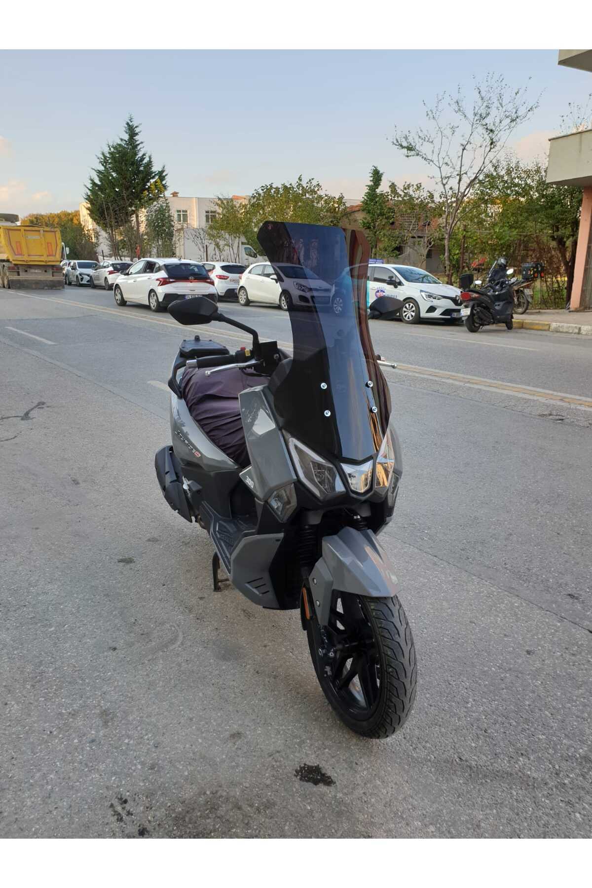 SYM Joyride 300 Siperlik Ön Cam 2023-2025 Model 75cm Siyah Renkli 4mm UZUN CAM