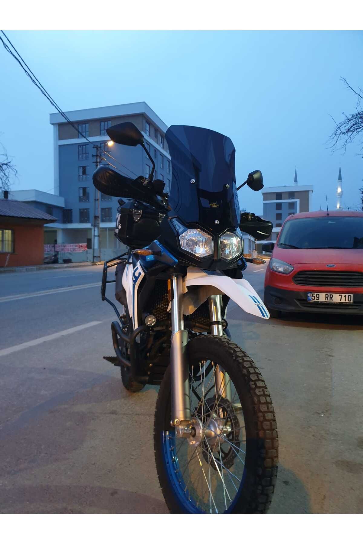 Voge Rally 300 Siperlik Ön Cam 2022-2025 Model 51cm Siyah Renkli 4mm