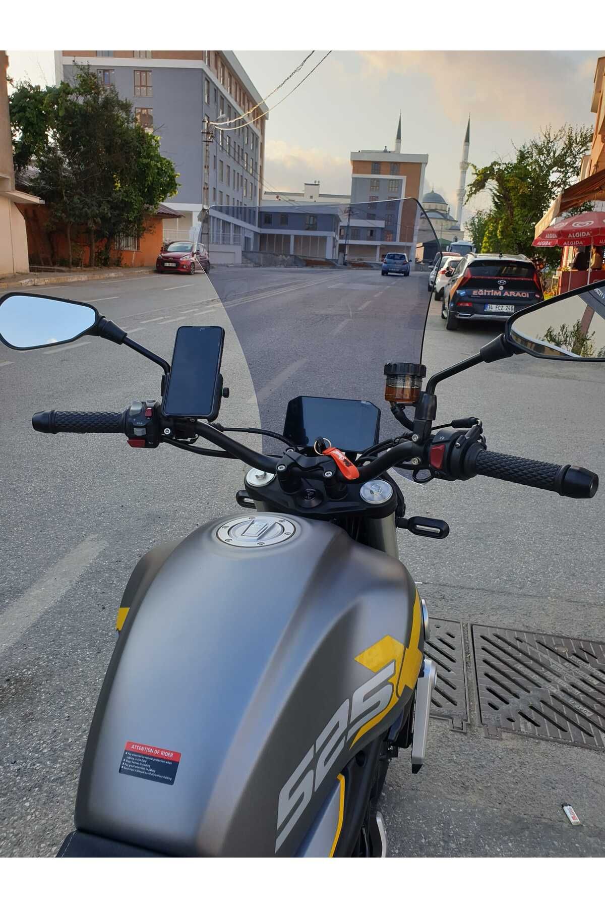 Voge ACX 525 Siperlik Ön Cam 2023-2025 Model 58cm Füme Renkli 4mm