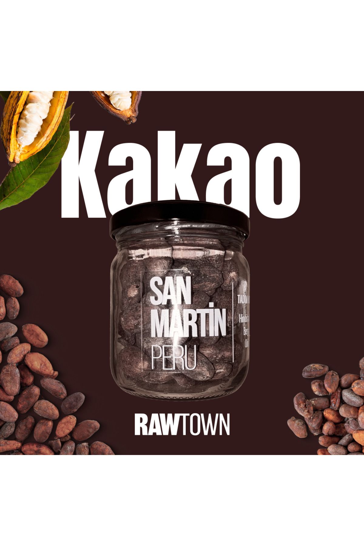 RAWTOWN Peru San Martin Kakao Çekirdeği 100g