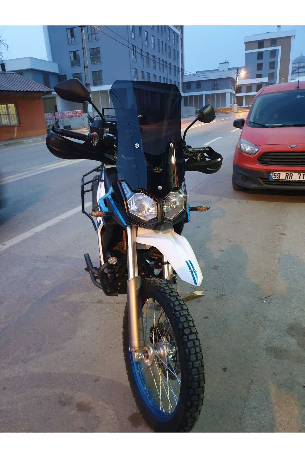 Voge Rally 300 Siperlik Ön Cam 2022-2025 Model 51cm Siyah Renkli 4mm