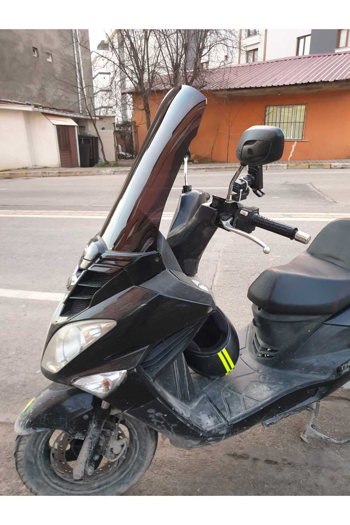 SYM Joyride 200 Siperlik Ön Cam 2009 2018 Model 53cm Siyah Renkli 4mm