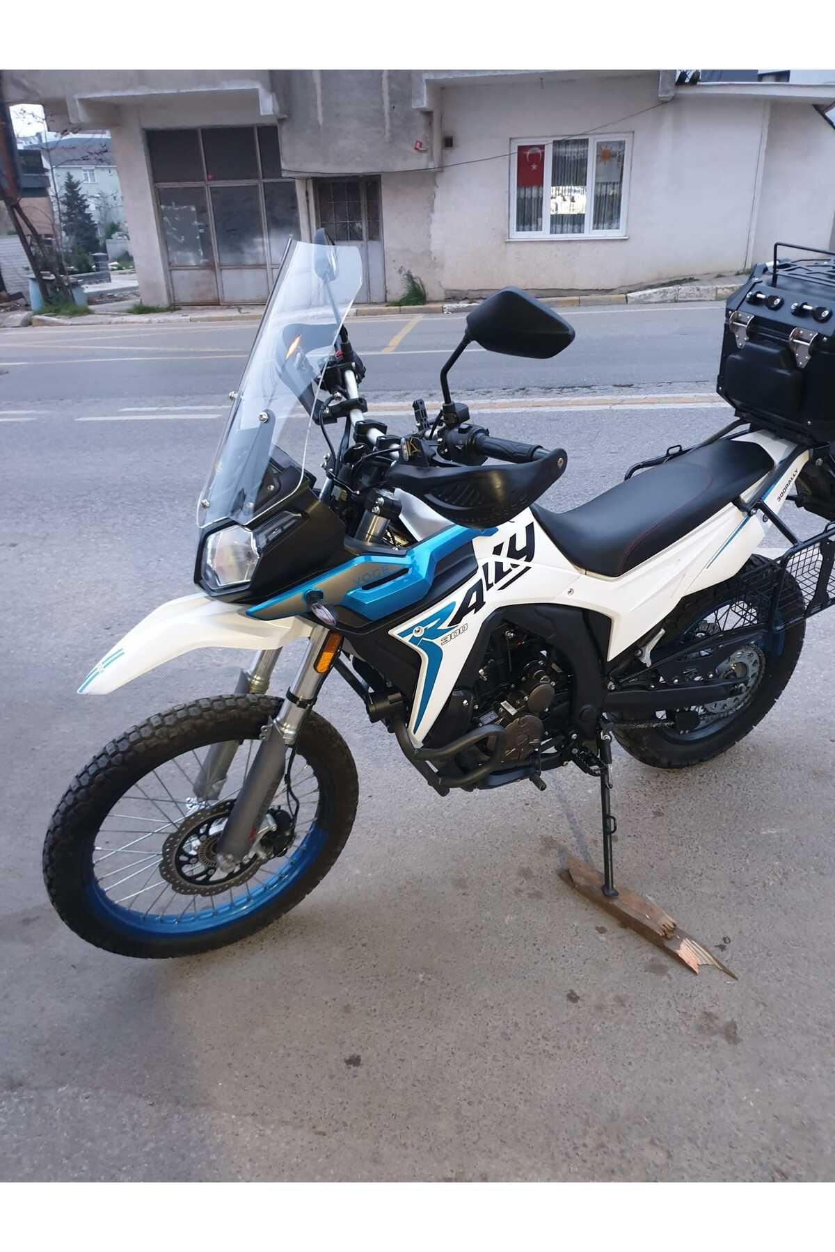 Voge Rally 300 Siperlik Ön Cam 2022-2025 Model 51cm Şeffaf Renkli 4mm