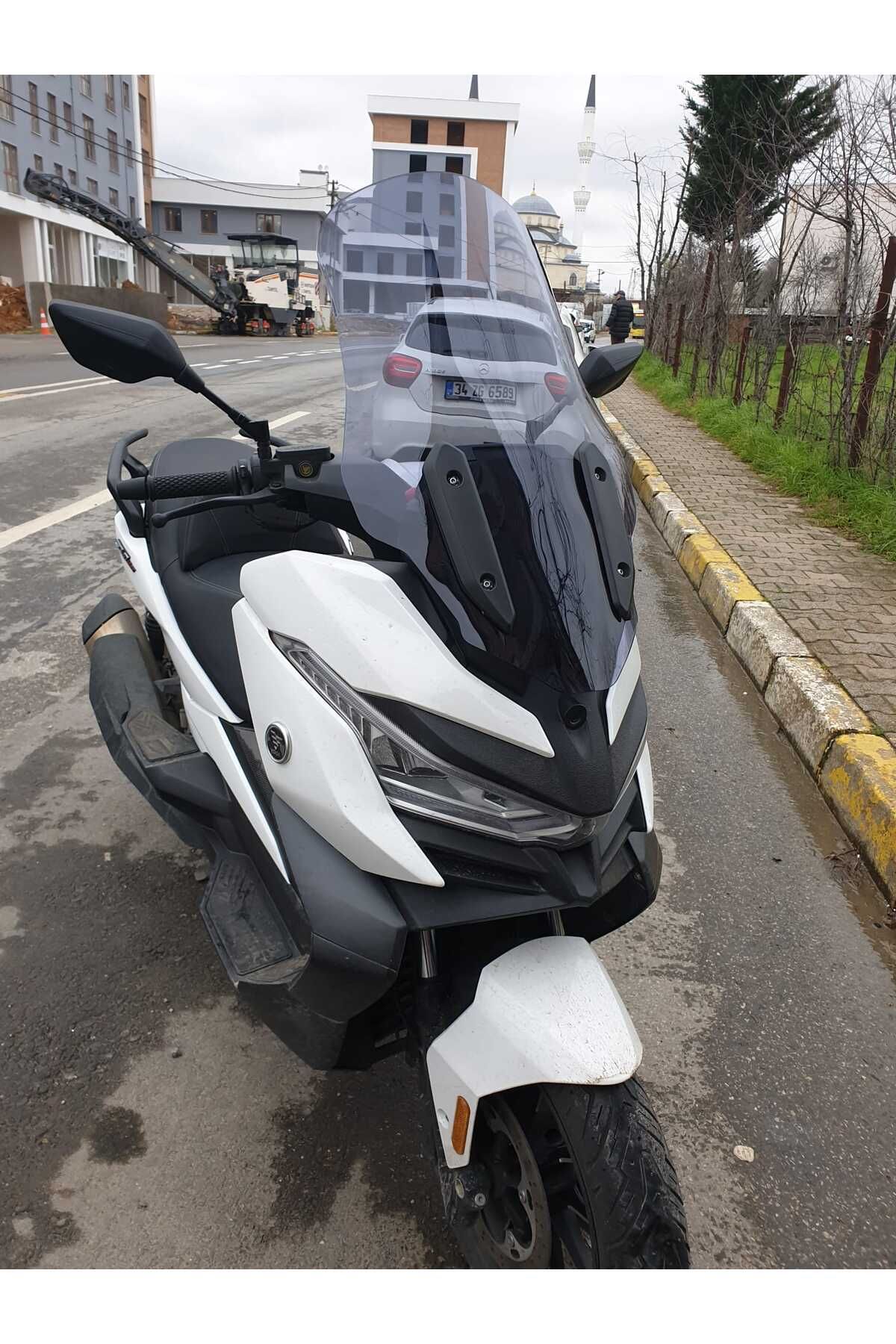 Voge SR4 Siperlik Ön Cam 2022-2025 Model 78cm Füme Renkli 4mm UZUN CAM