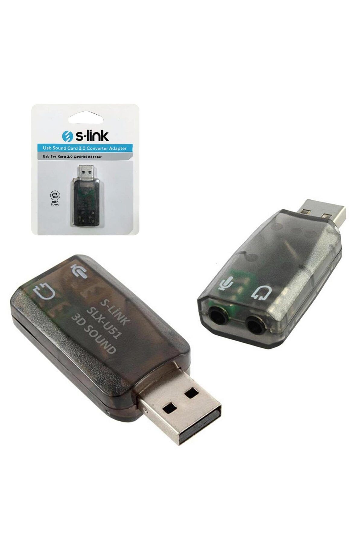 ALKAP Slx-U51 Usb Ses Kartı Mikrofonlu