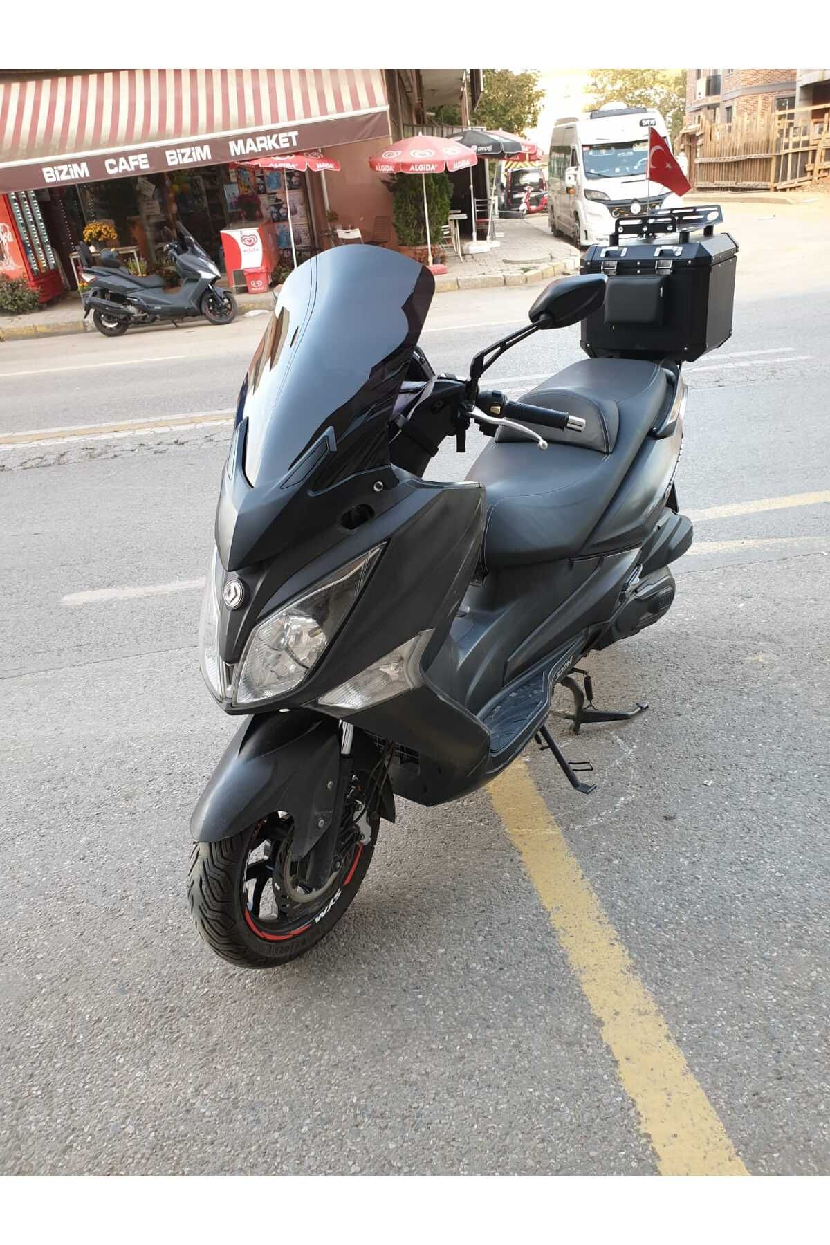 SYM Joymax 250 İ Siperlik Ön Cam 2015 2016 Model 65cm Siyah Renkli 4mm APARAT GÖNDERİLMEYECEK