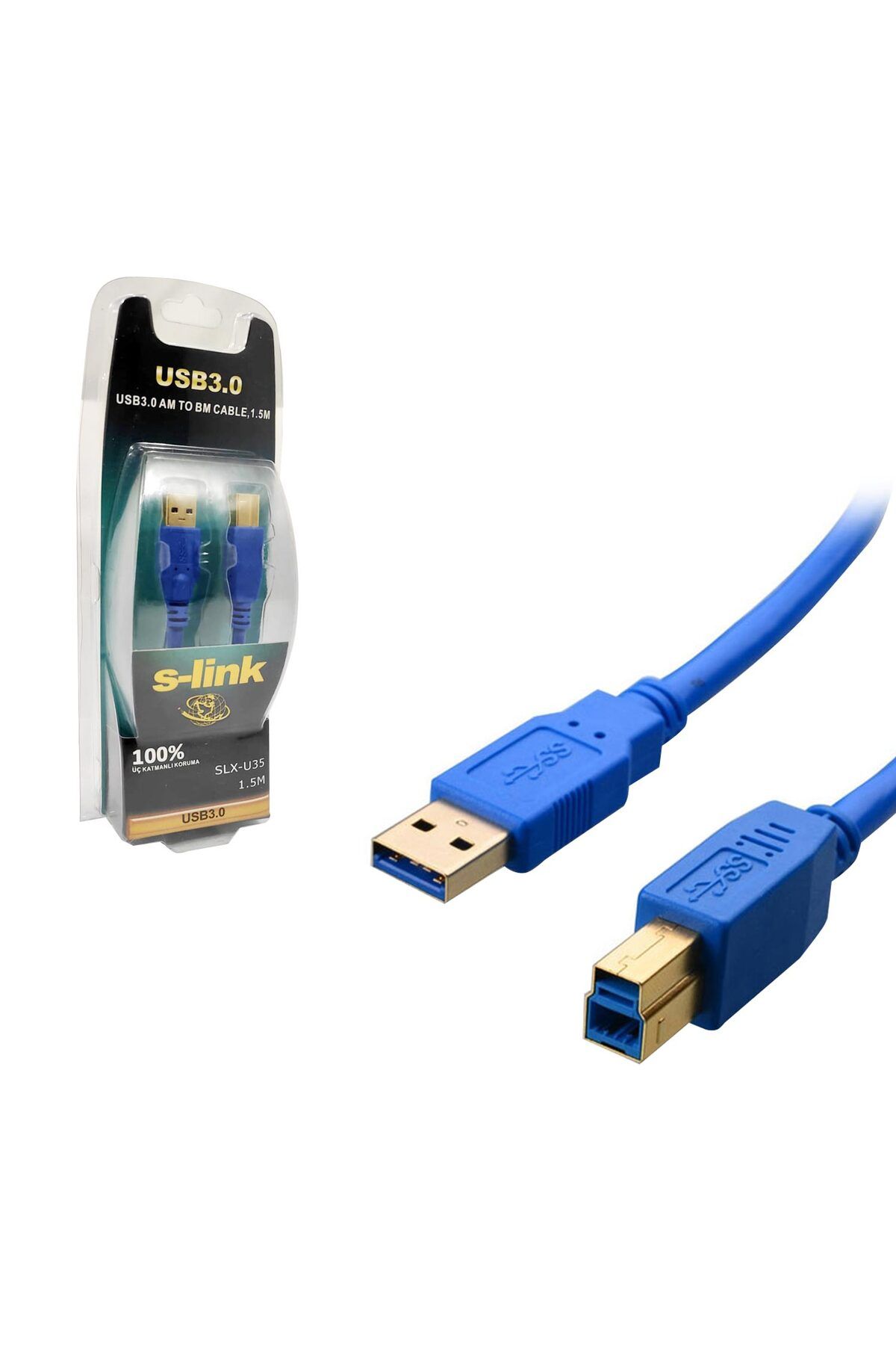 Paarla Slx-u35 Yazıcı Kablosu Usb 3.0 1.5 Metre