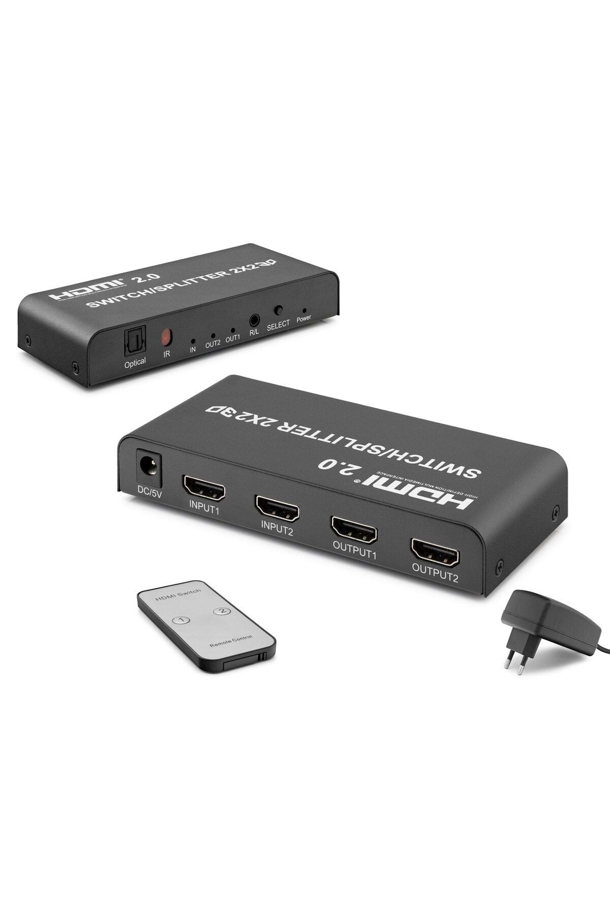 atesin online Hd-271 Hdmi Splitter 2 Giriş 2 Çıkış Switch