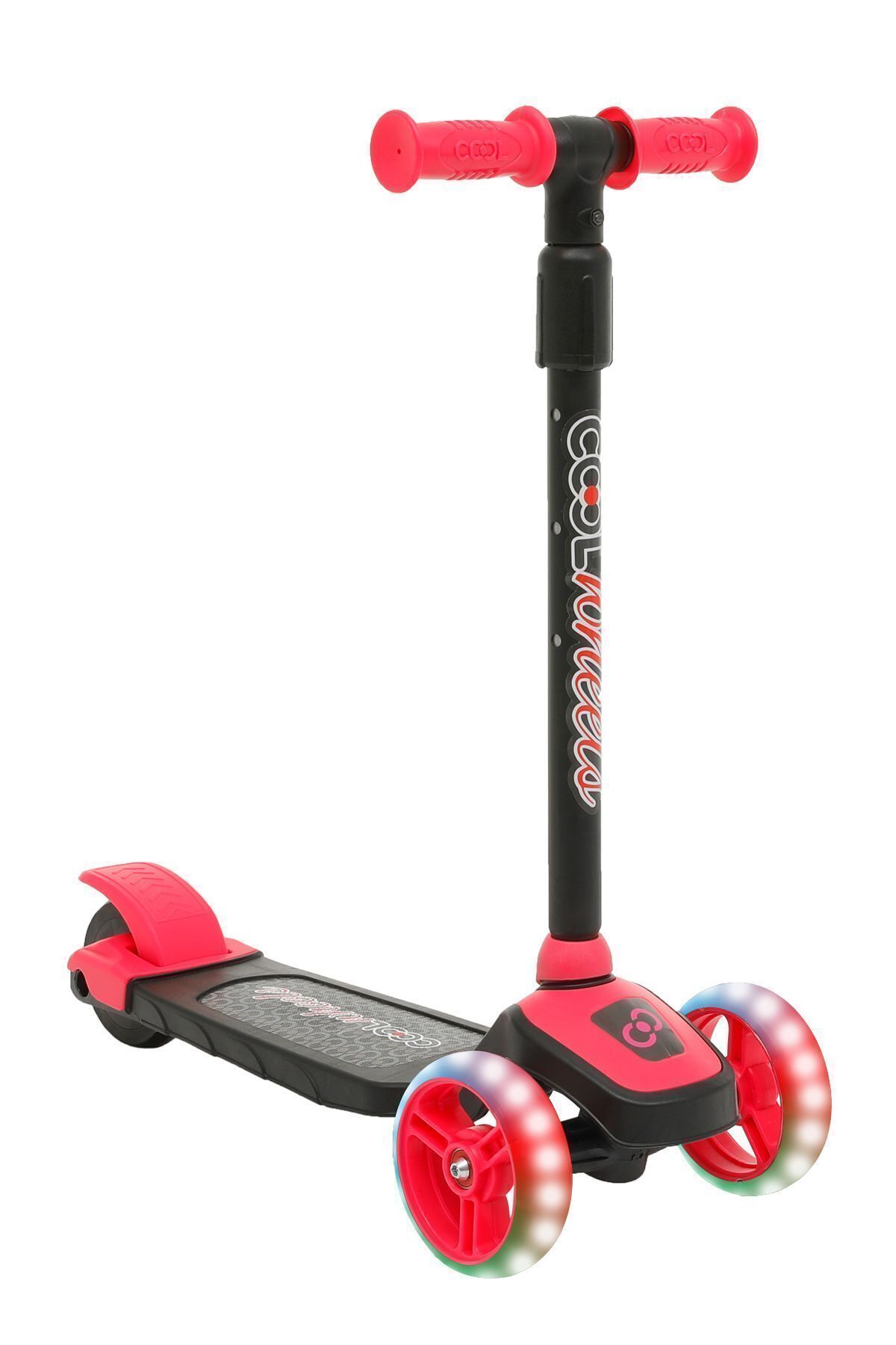 Mhm Collections Kız Çocuk Pembe Cool Wheels Led Işıklı 3 Tekerlekli Yükseklik Ayarlı Twist Scooter