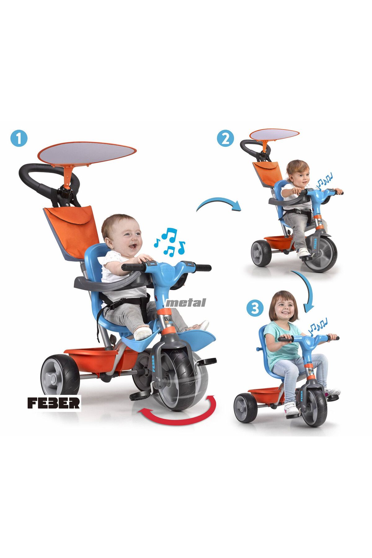 Feber-Trike Baby Plus Music 1