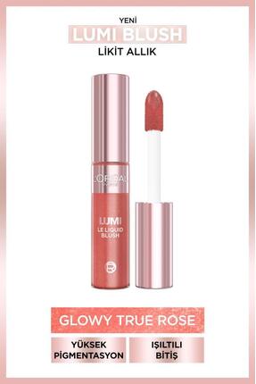 L'Oreal Paris Lumi Blush Likit Allık - Glowy True Rose