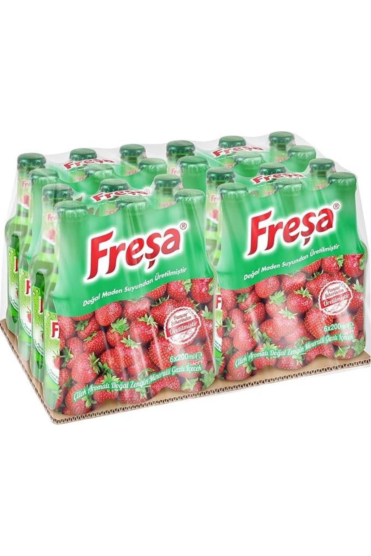 FREŞA Freşa Çilek Aromalı Maden Suyu 200 Ml X 24 Adet