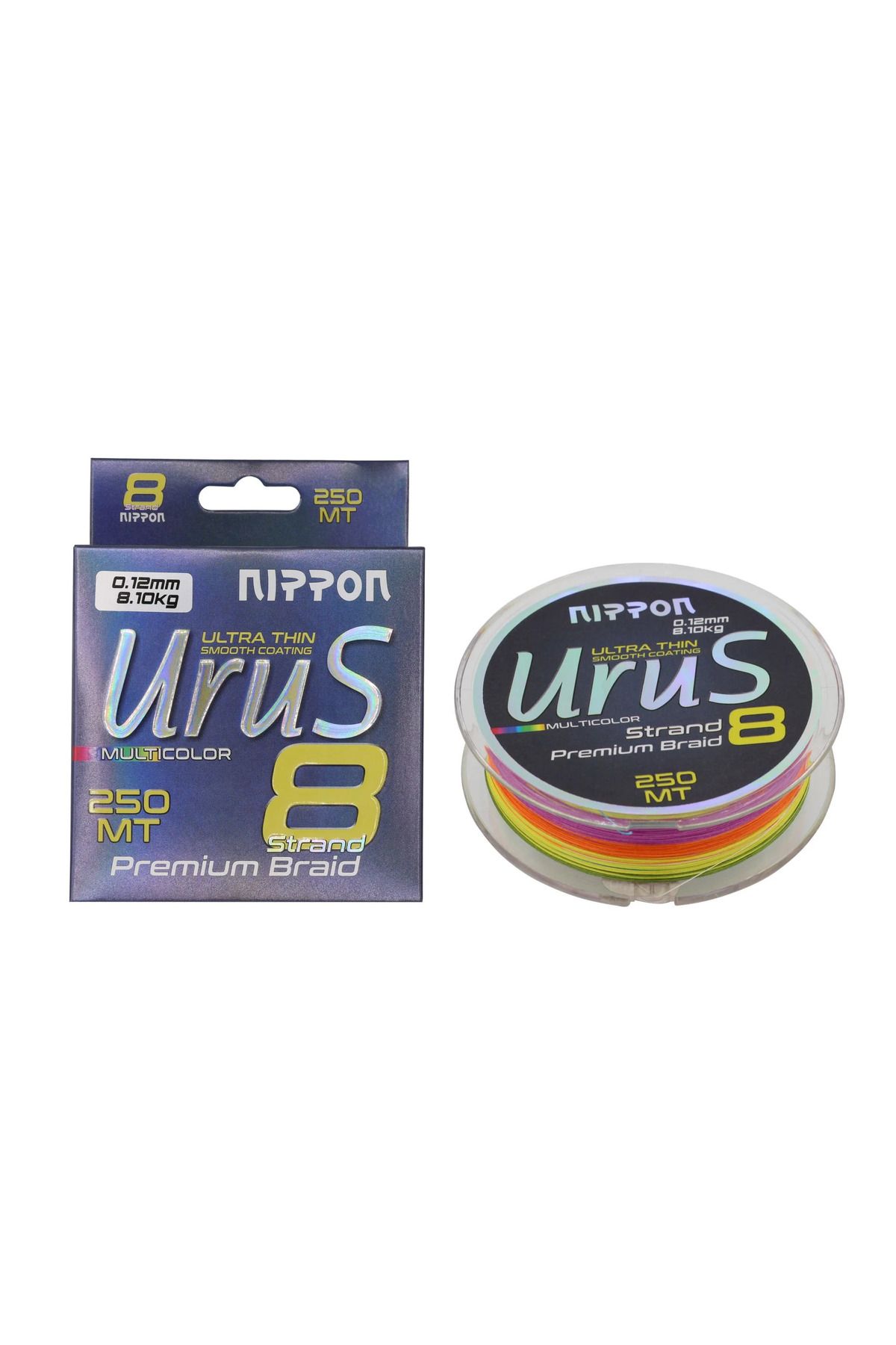 NIPPON Urus 8X Braid 250 MT Multi Color İP MİSİNA YÜKSEK KALİTE  NİPPON