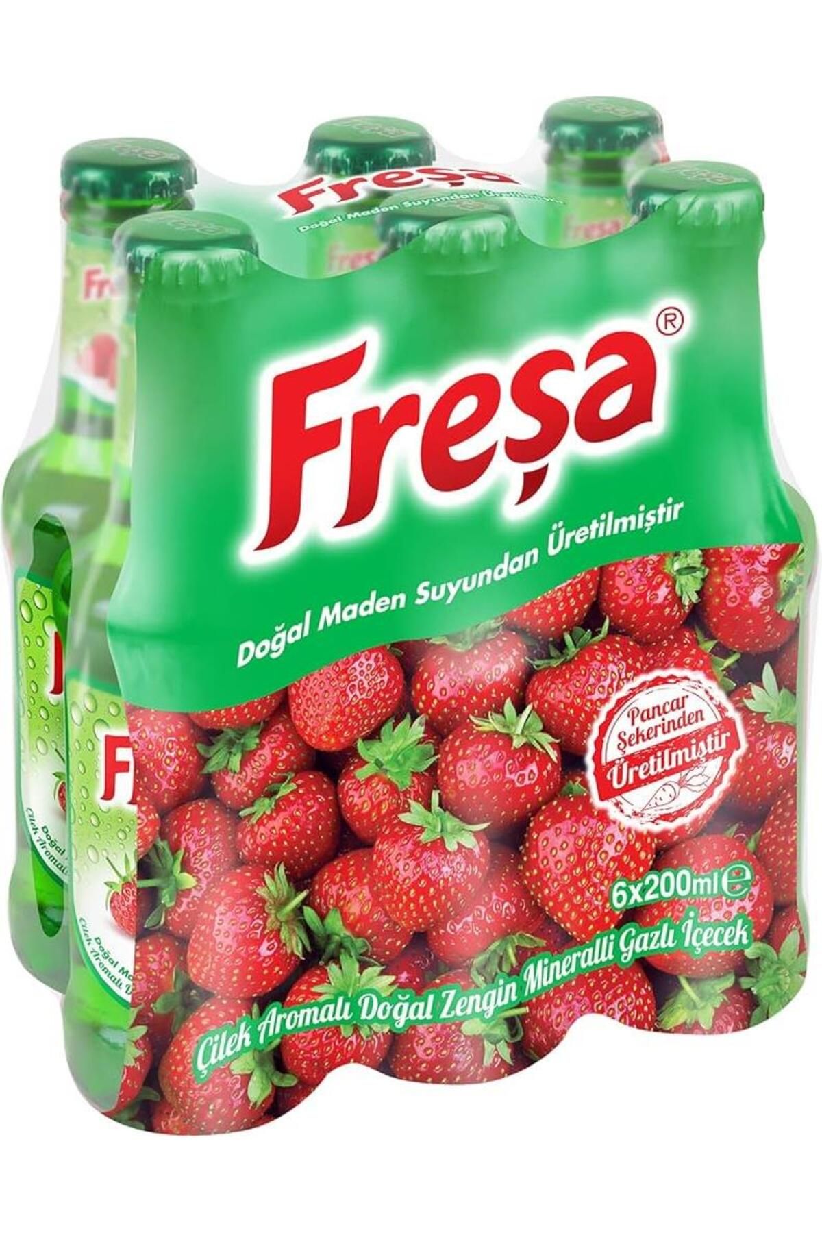 FREŞA Freşa Çilek Aromalı Maden Suyu 200 Ml X 6 Adet
