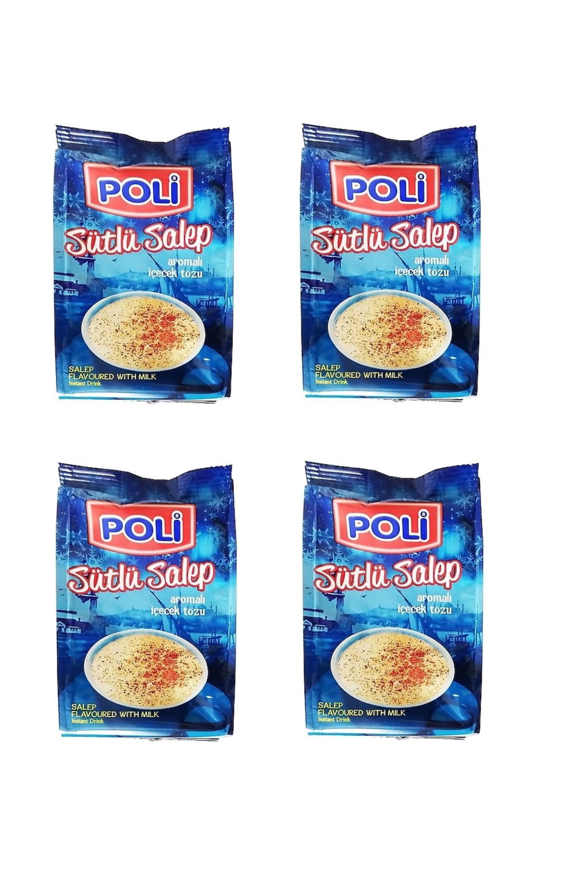 POLI Toz İçecek Sütlü Salep 250 Gr X 4 Adet