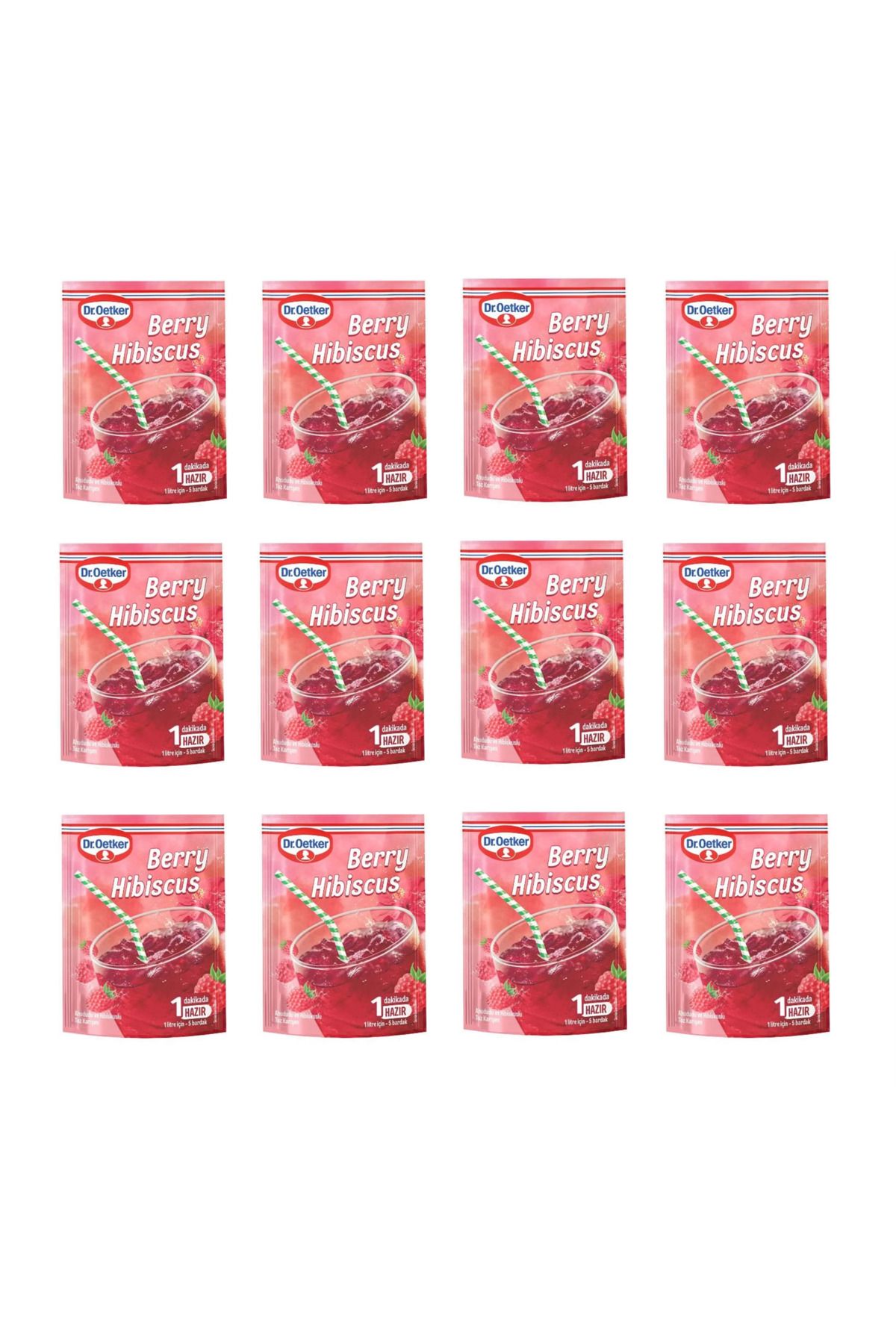 Dr. Oetker Dr Oetker Toz İçecek Berry Hibiscus 90Gr X 12 Adet