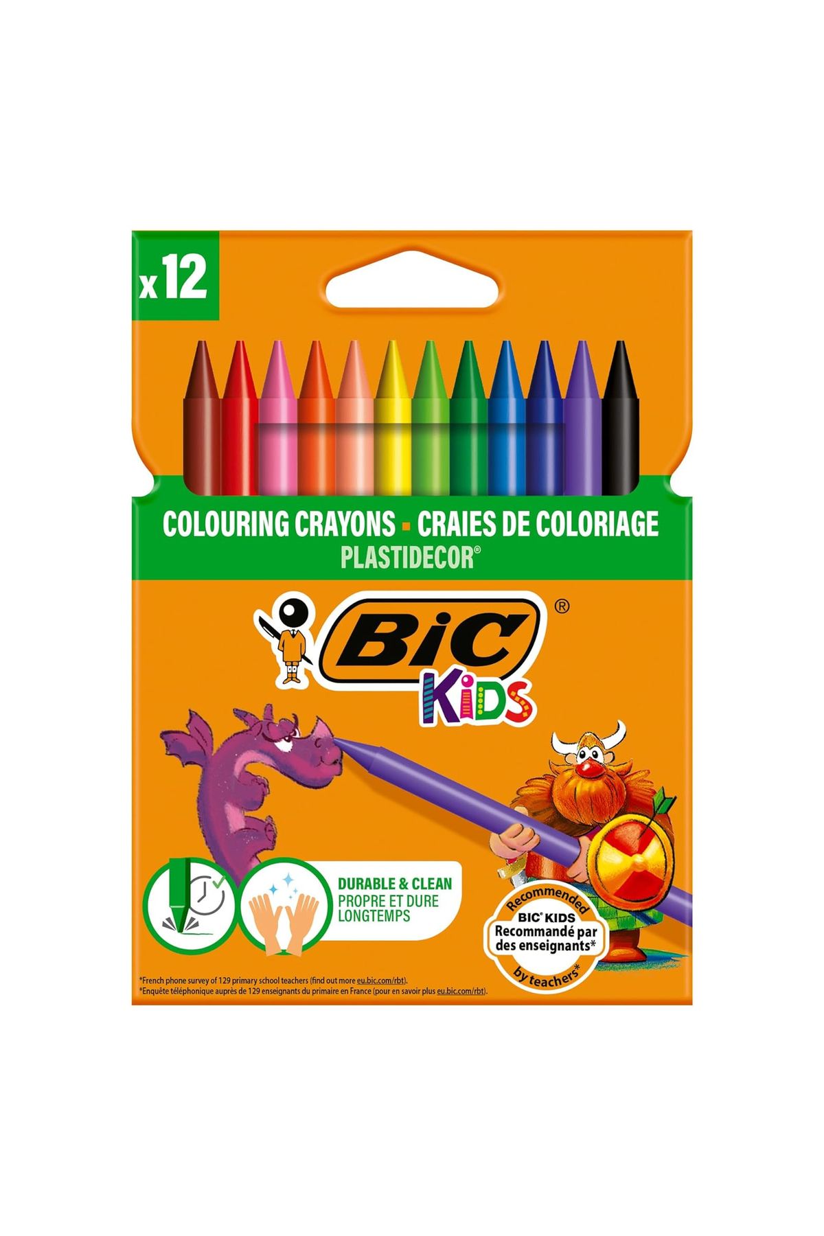 Bic Kids Plastidecor 12'li Silinebilir Mum Pastel Boya-1