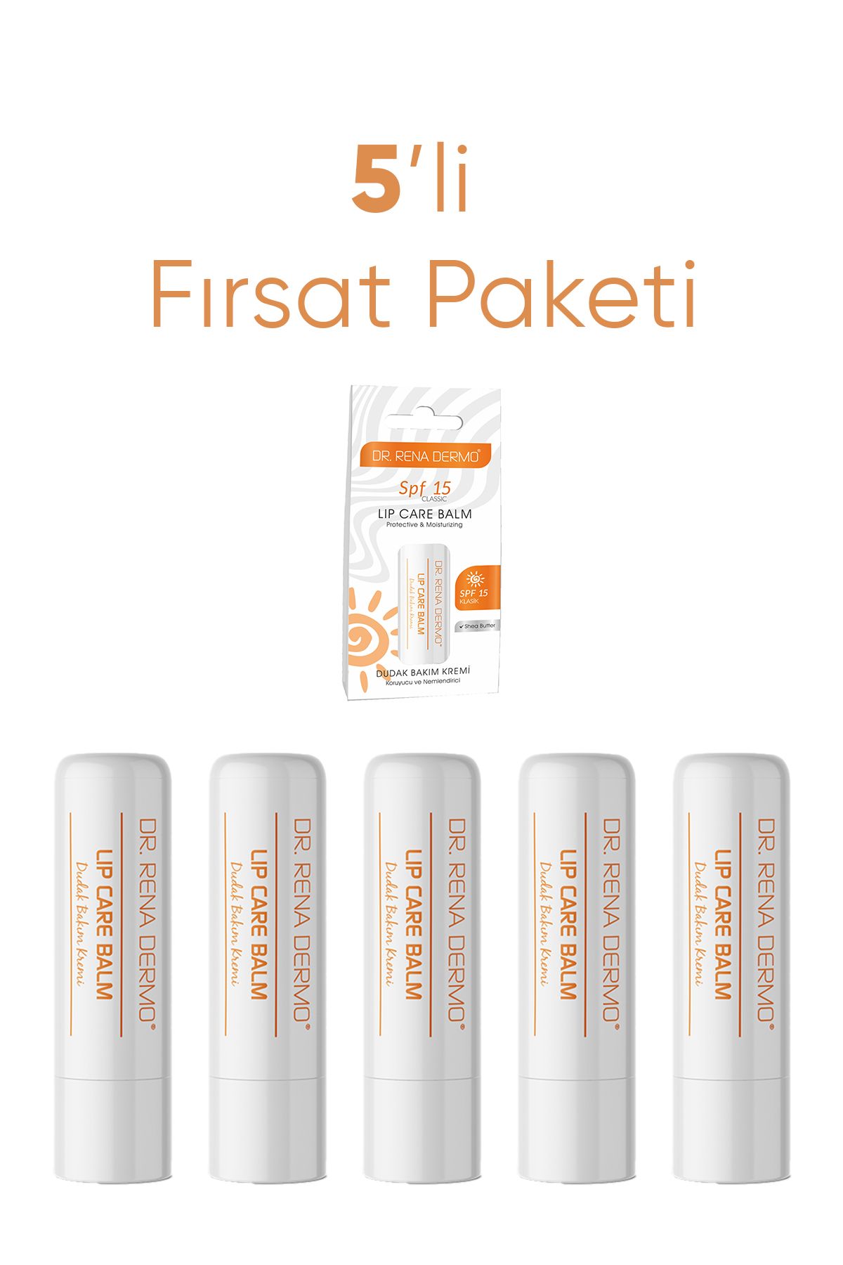 Dr.Rena DERMO LIP CARE BALM - DUDAK BAKIM KREMİ (SPF 15)