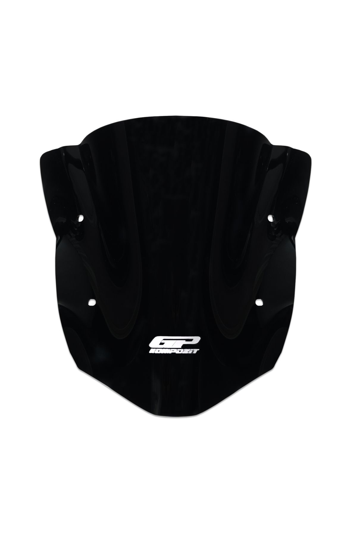 GP KOMPOZİT GP Kompozit TVS Apache RTR 200 2024 Uyumlu Kısa Ön Cam Siyah 35 cm