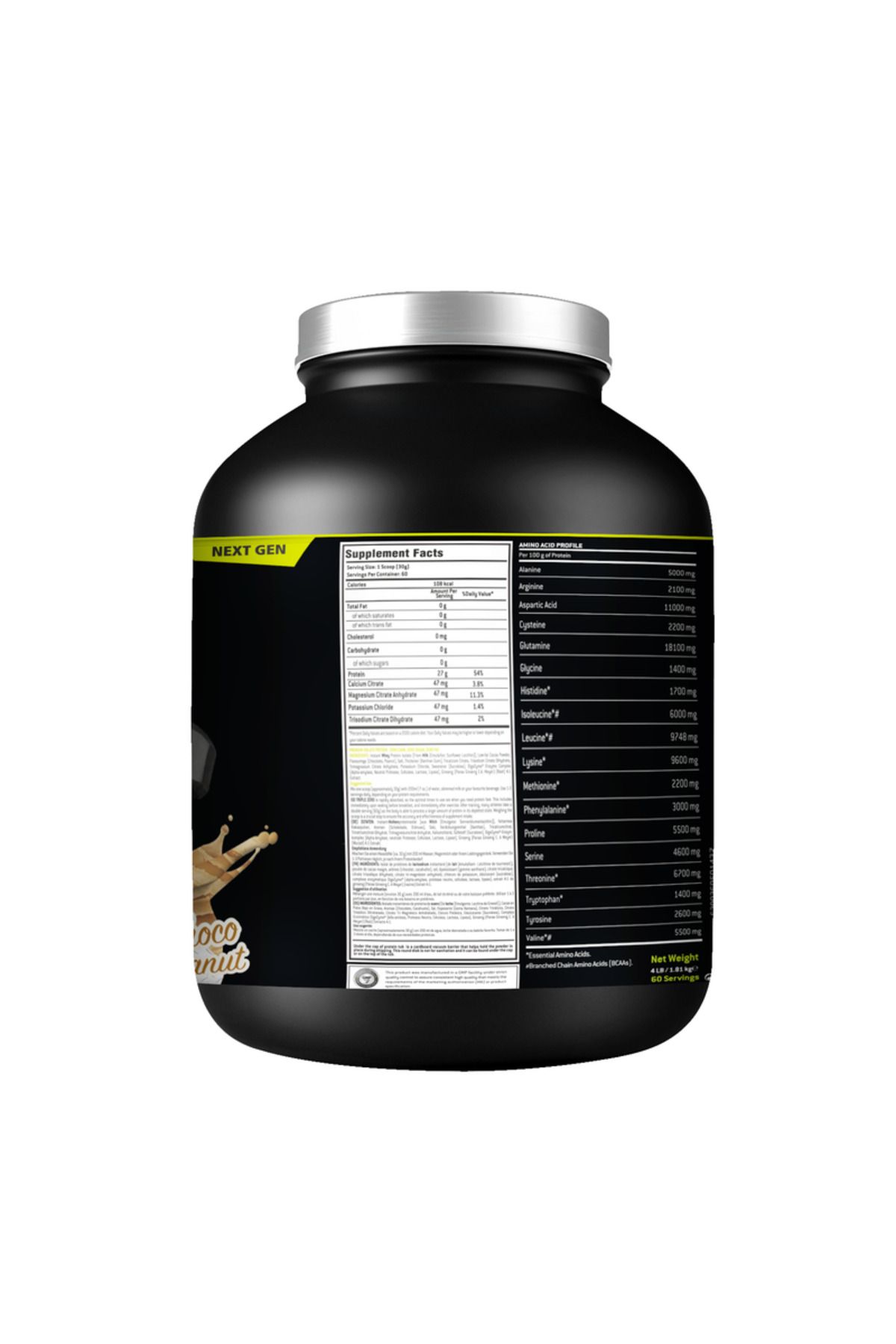 Laperva-Iso Triple Zero Next Generation Whey Protein, Belgian Choco Peanut, 4 LB 3