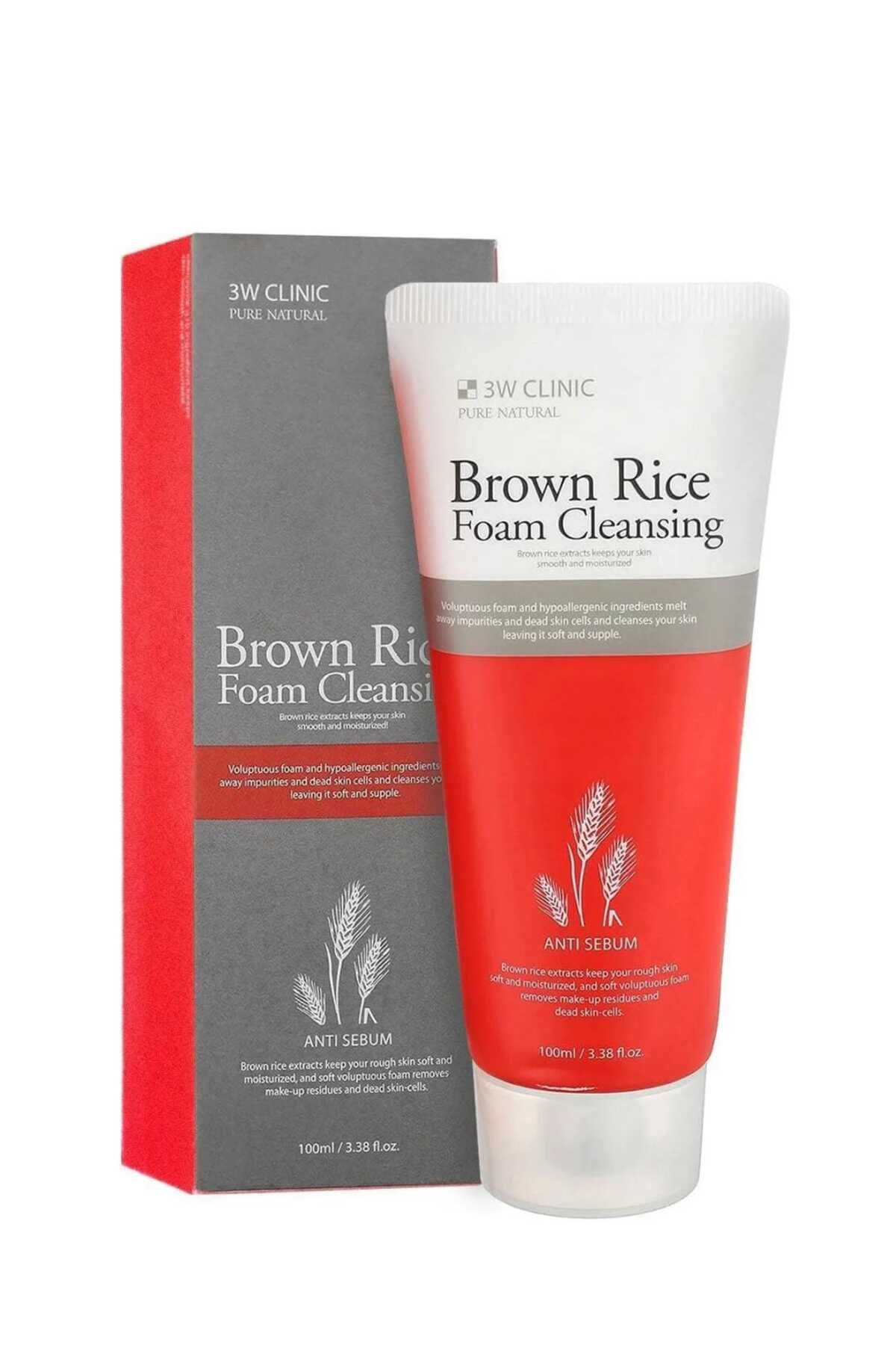 3W CLINIC BROWN RİCE FOAM CLEANSİNG