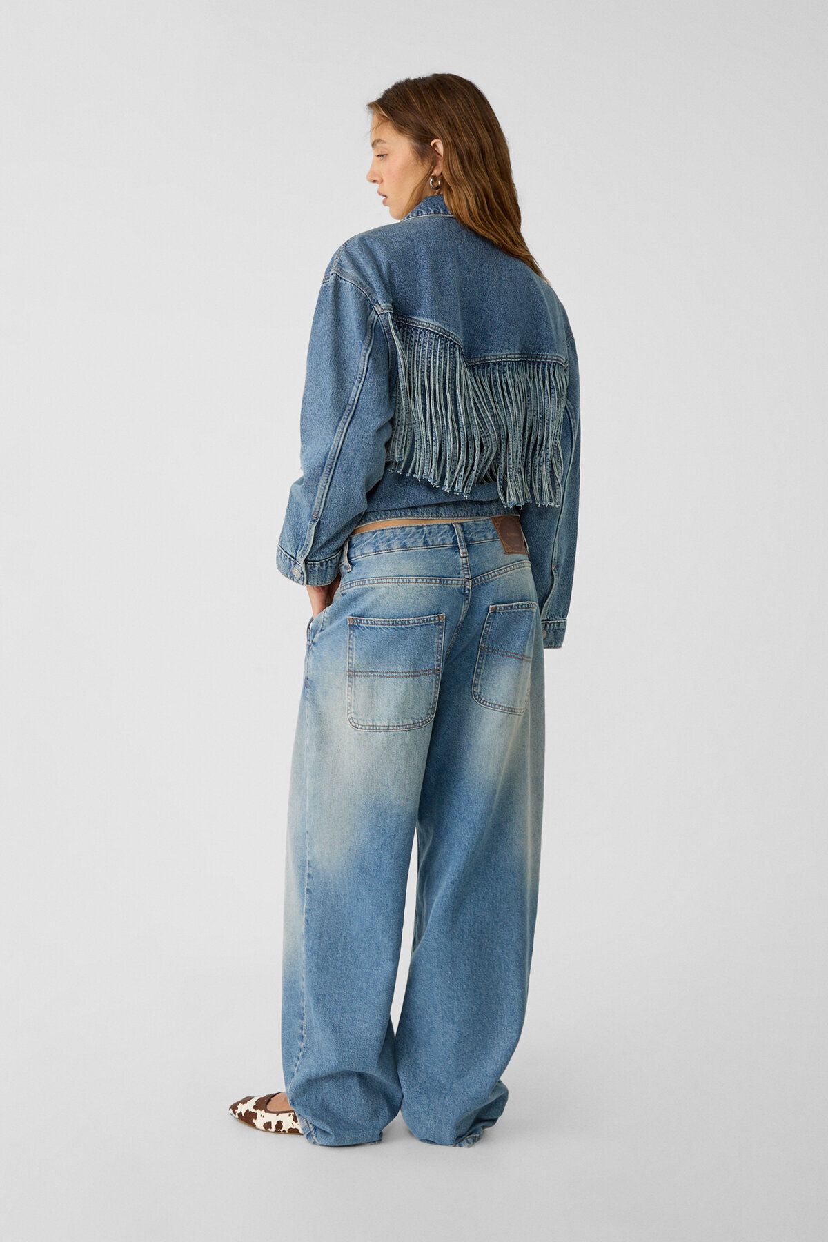 شلوار جین گشاد و راحت (Loose Baggy Jean) - 100% پنبه   Stradivarius