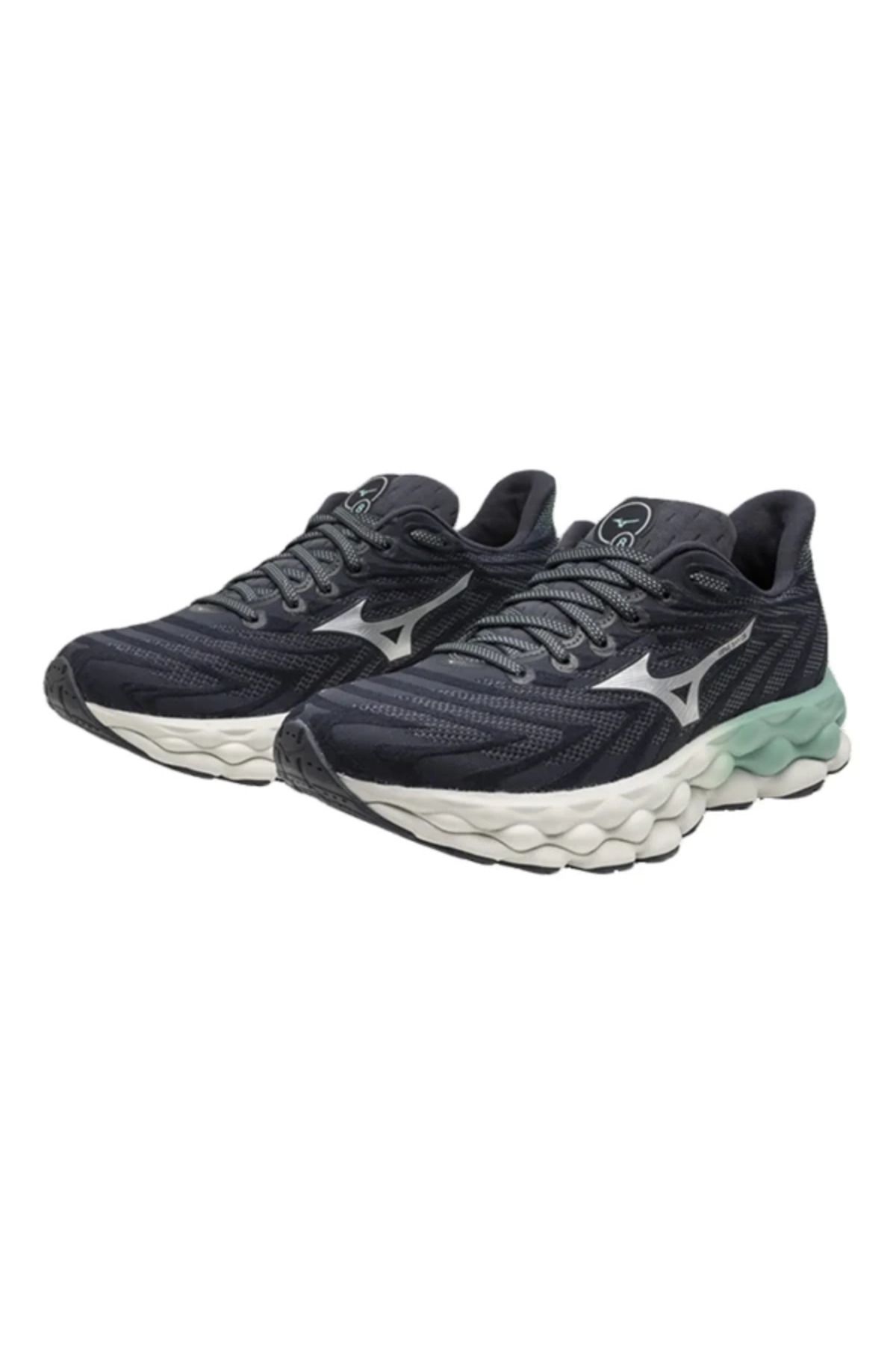 کفش دو و تمرین چند رنگ زنانه WAVE SKY 8 در حال رانینگ آبی Mizuno