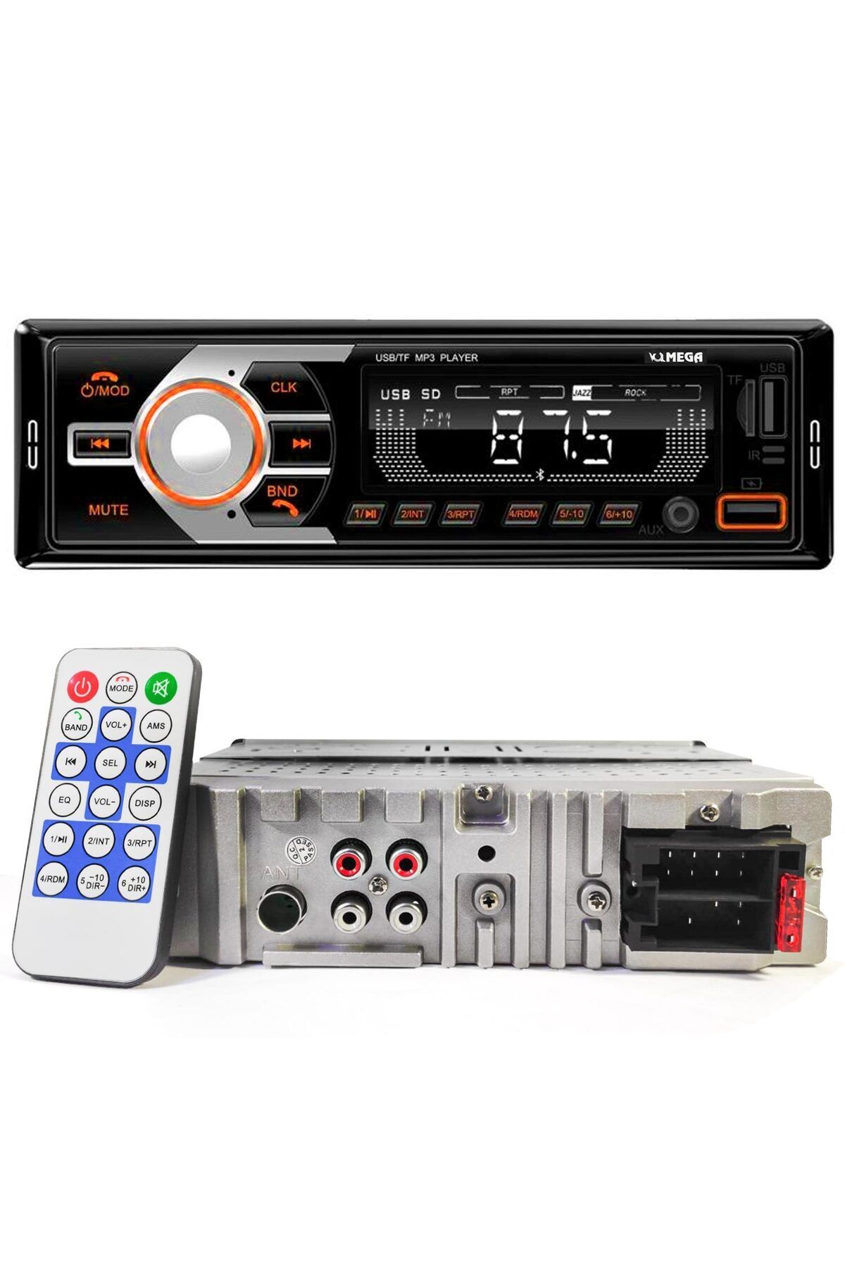 NZM TİCARET Mega Vm-420 Oto Teyp 4X60 Watt Bluetooth 2Xusb Sd Fm Aux