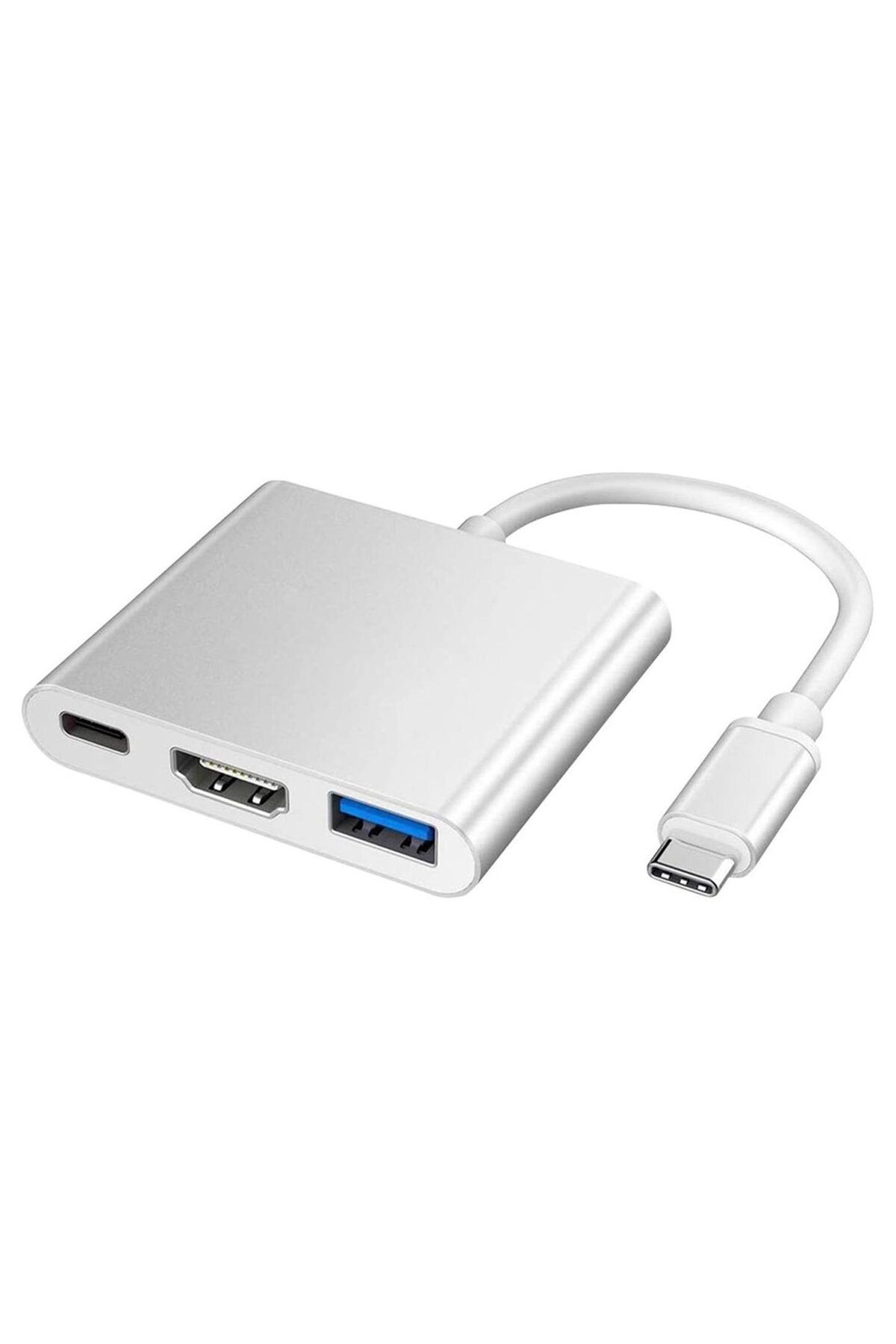 NZM TİCARET Byl-2005 Çevirici Adaptör 3 İN 1 Type-C To Hdmi Usb 3.0 Type-C