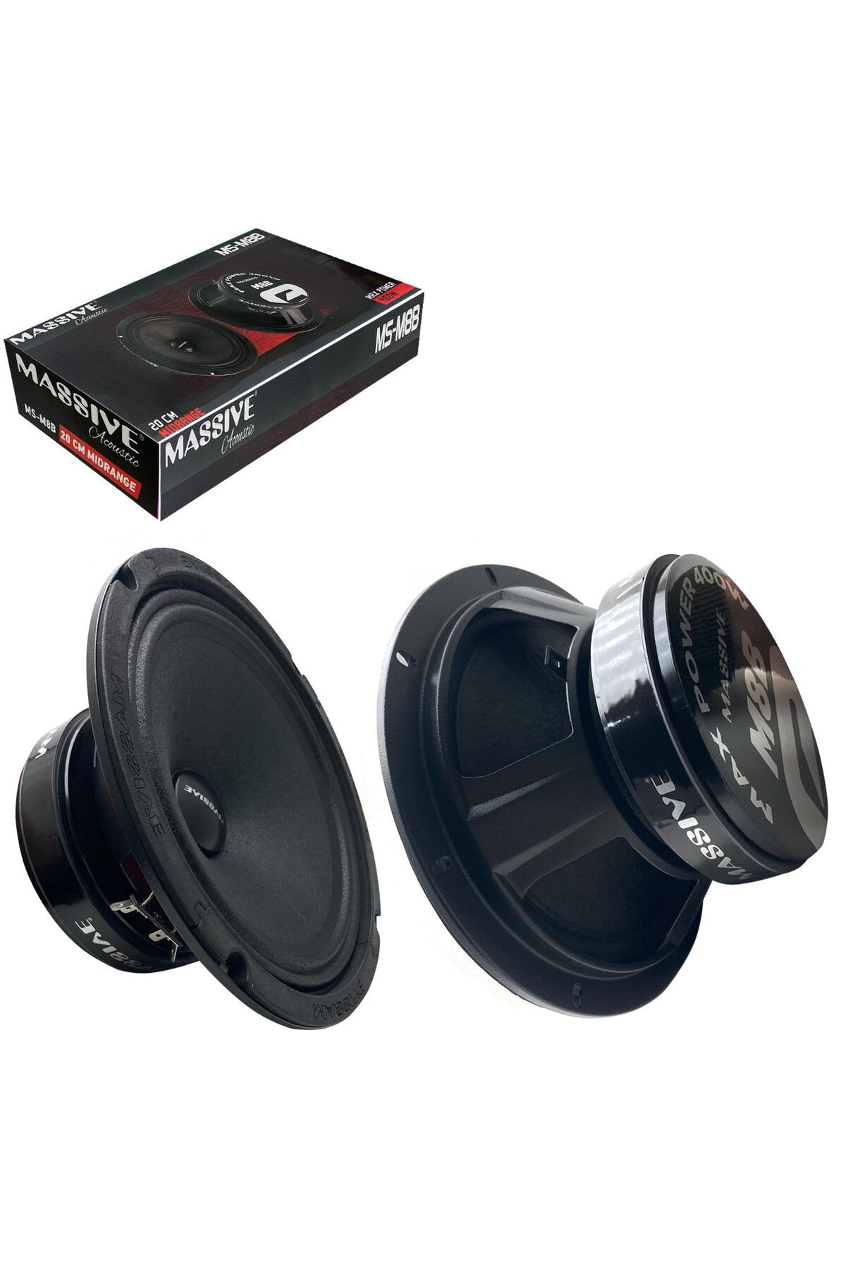 Genel Markalar Ms-m8b Oto Midrange 20cm 400 Watt (150 RMS) 2 Adet