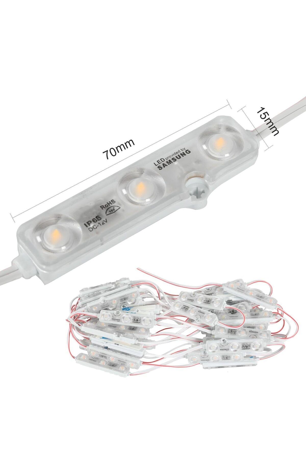 NZM TİCARET Modül Led 3Lü 12V Ip68 Günışığı