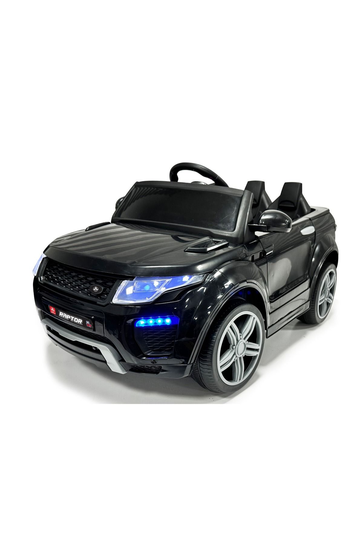 akar toys Akar Raptor 12V Akülü Jeep Siyah – Gerçekçi Tasarım, Uzaktan Kumanda ve LED Farlı