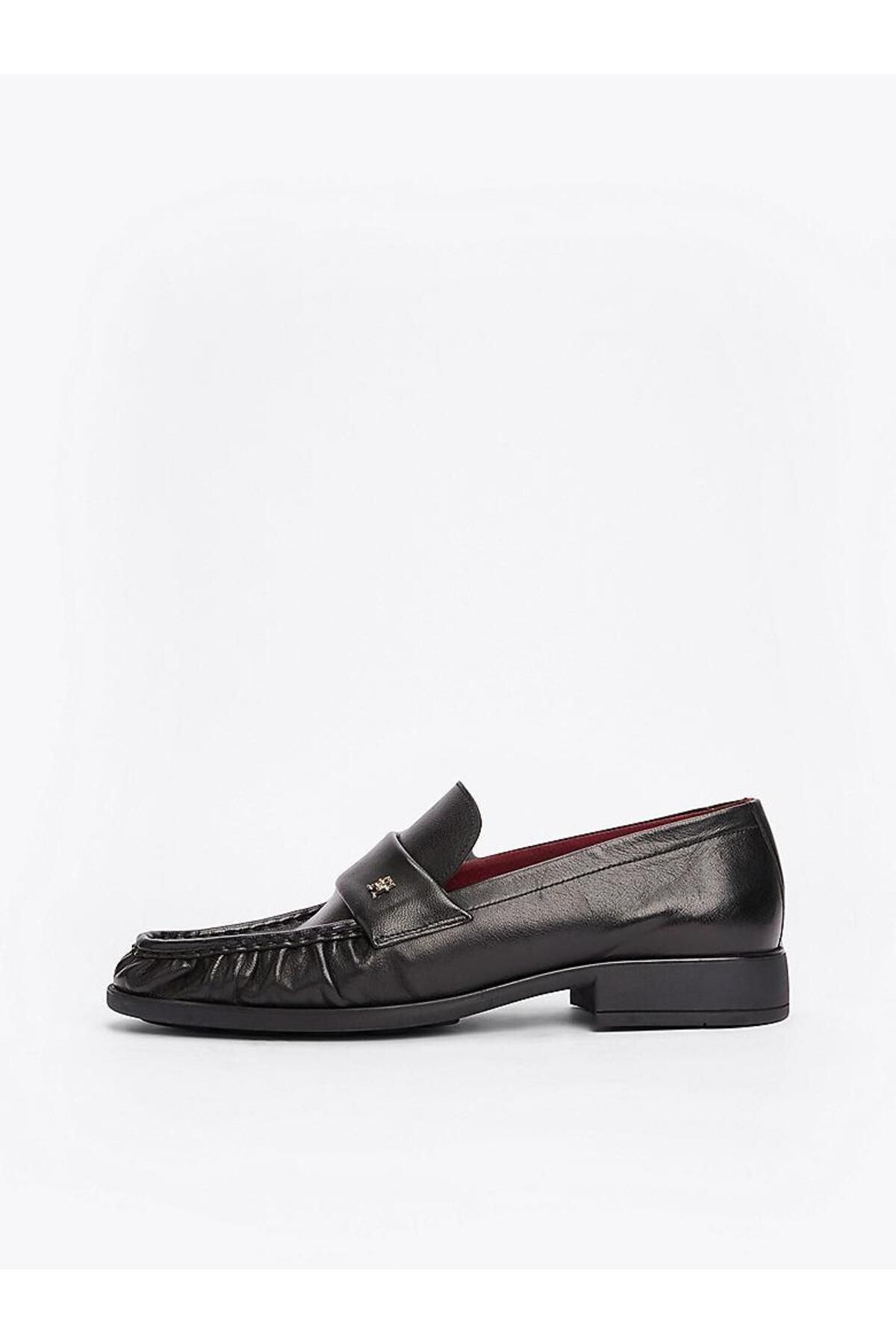 Tommy Hilfiger-LOAFER ΜΑΛΑΚΟ NAPPA ΠΛΕΚΤΟ ΠΟΔΙ 6