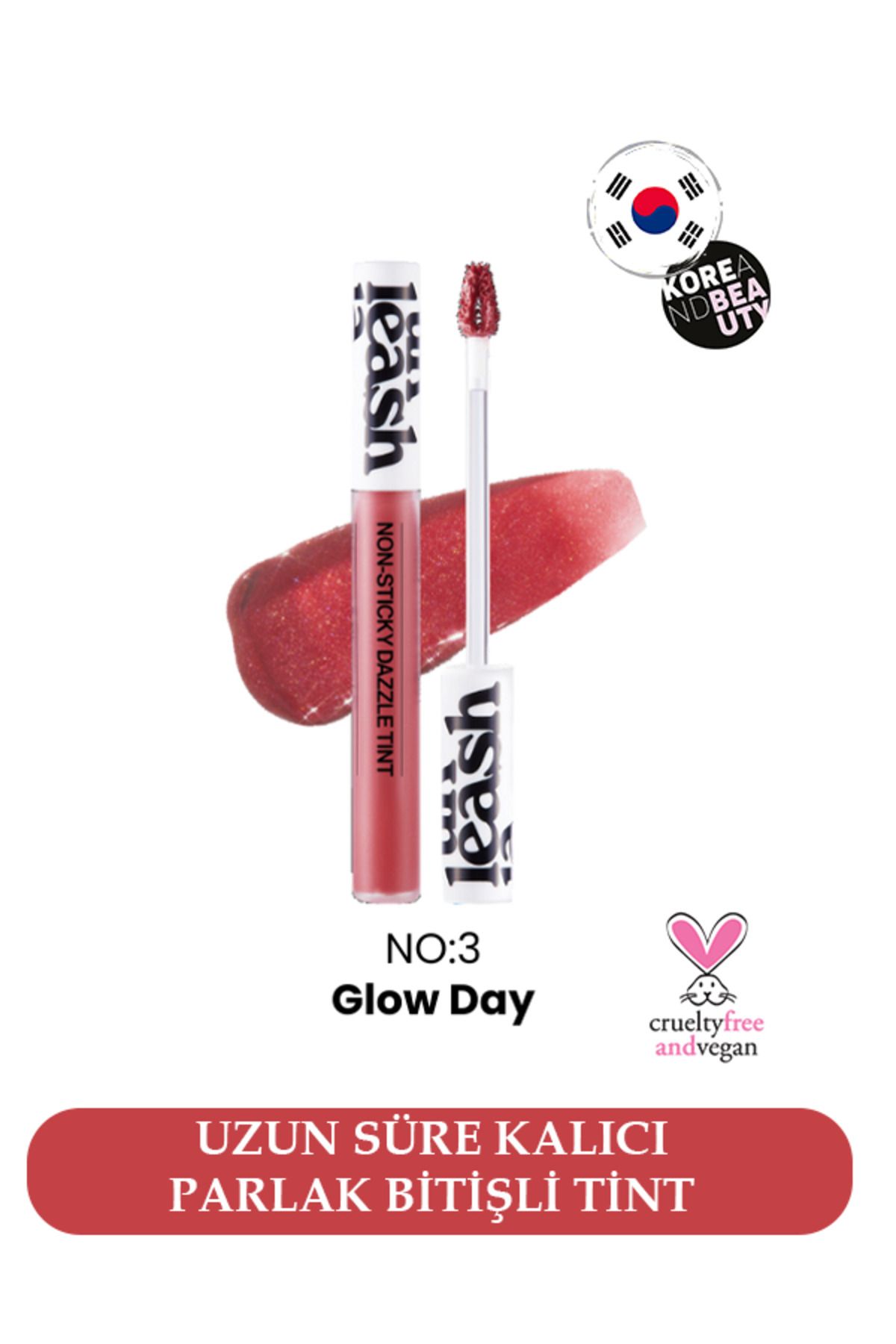 UNLEASHIA - Non-sticky Dazzle Tint No: 03 Glow Day - Işıltı&dolgunluk Veren Parlak Gloss Tint-1