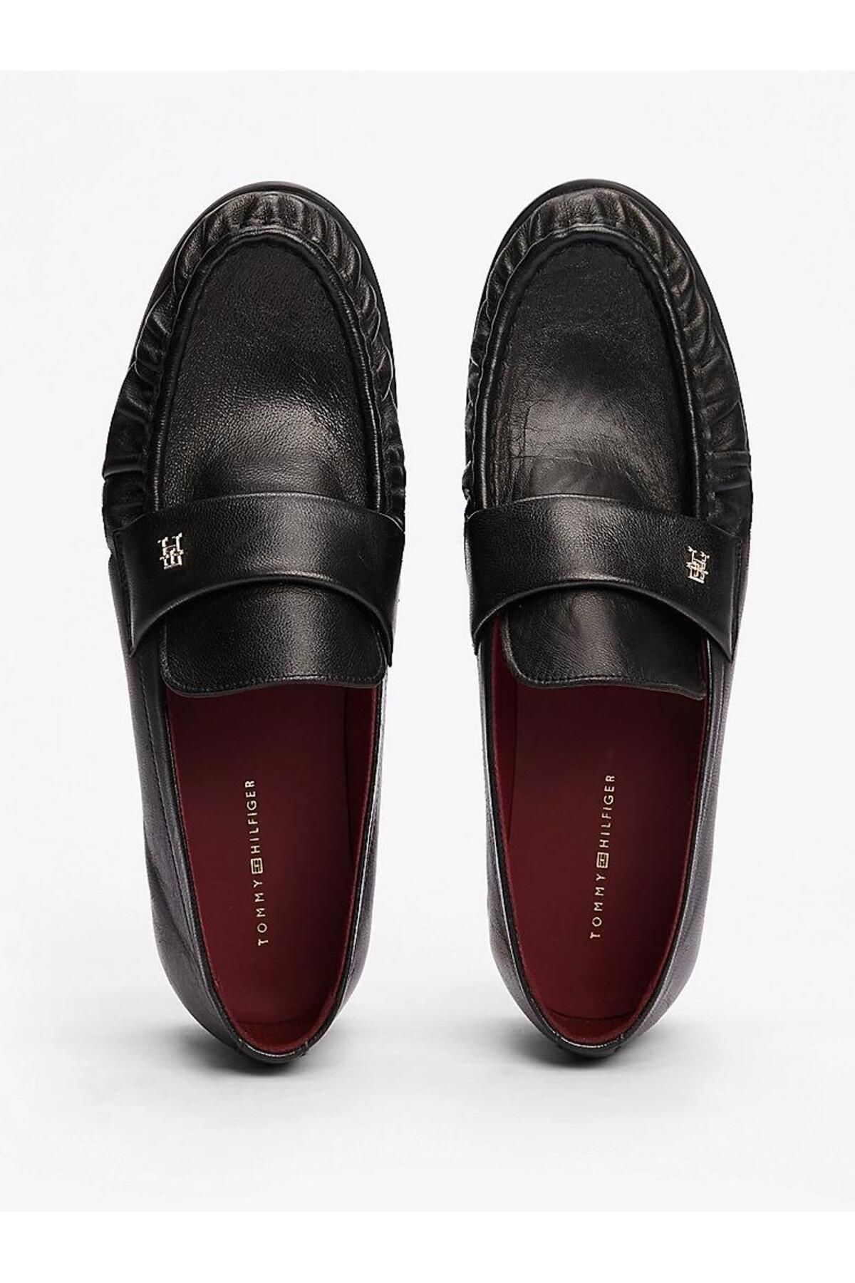 Tommy Hilfiger-LOAFER ΜΑΛΑΚΟ NAPPA ΠΛΕΚΤΟ ΠΟΔΙ 3