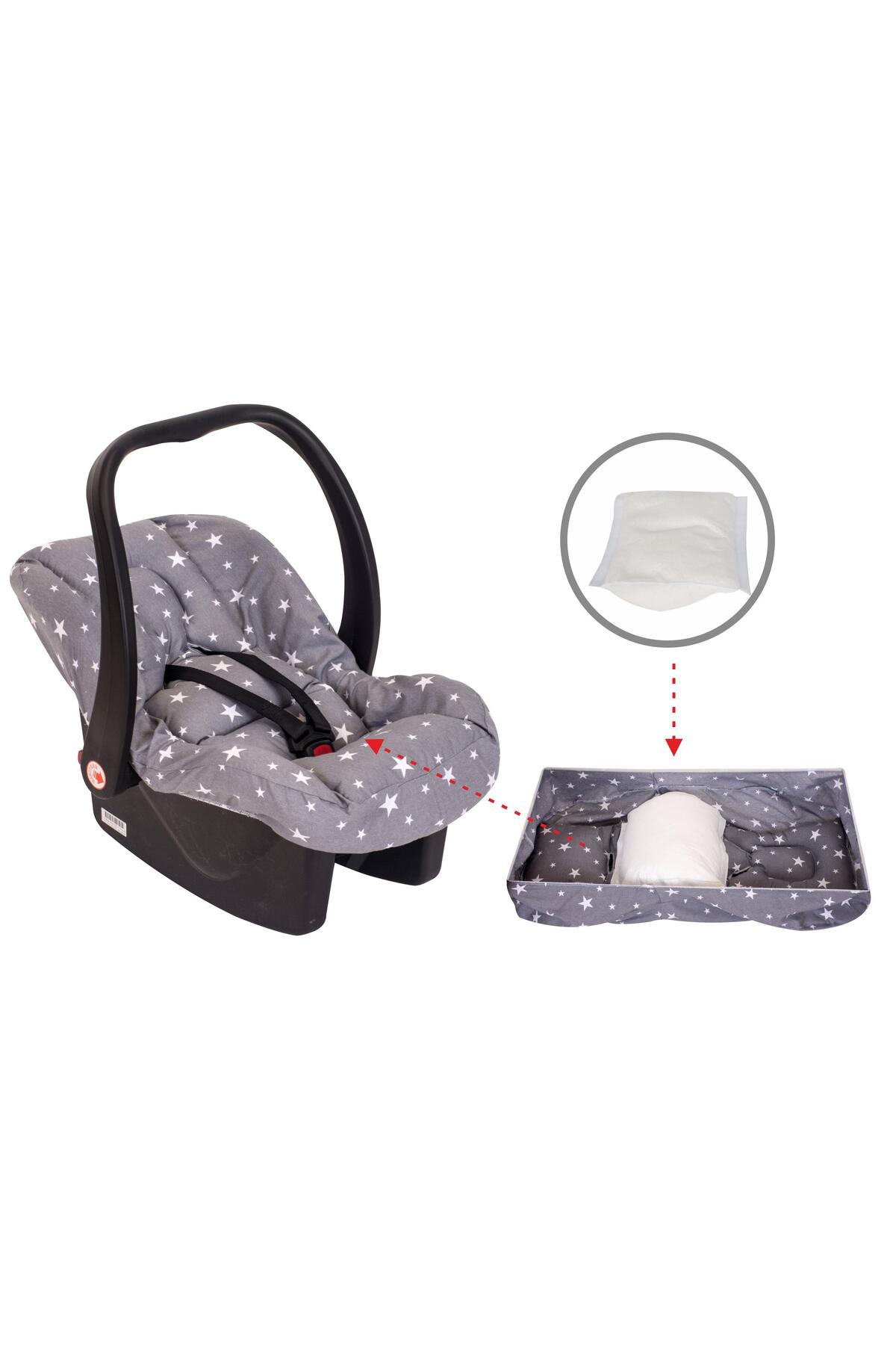 Sevi Bebe Bel Destekli Ana Kucağı Örtüsü Art-61 Gri Yıldız fotoğrafı 3 (önizleme)