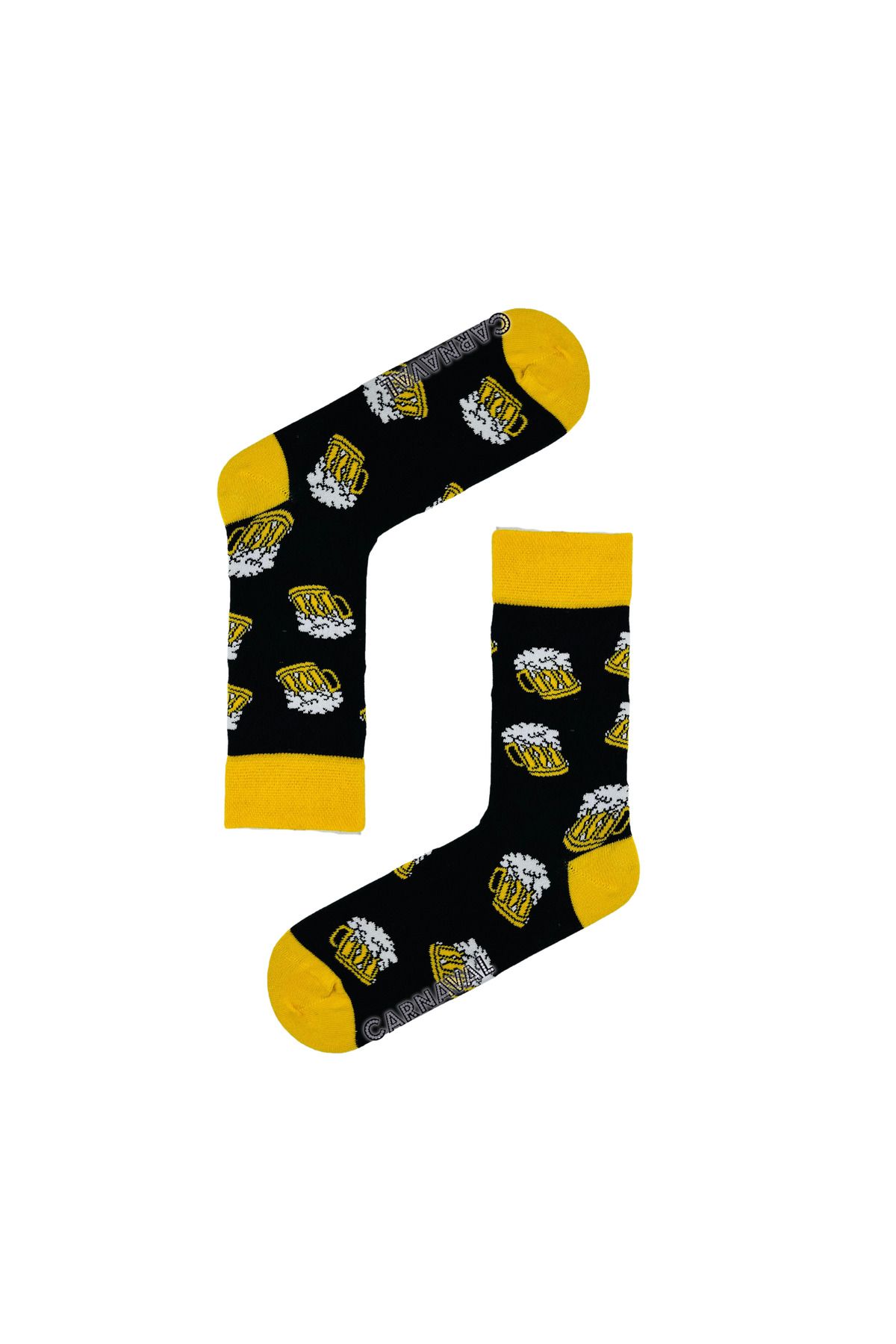 CARNAVAL SOCKS Bira Desenli Renkli Çorap