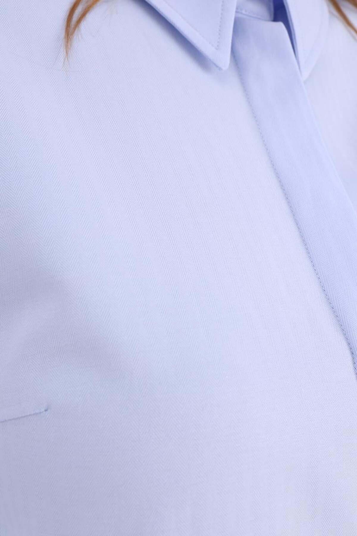 Mavi Tunik Gömlek - 8