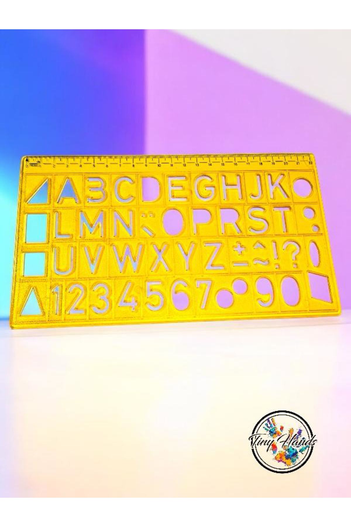 tiny hands-Alphabet and Number Ruler Mixed with Geometric Shapes 22 cm 2