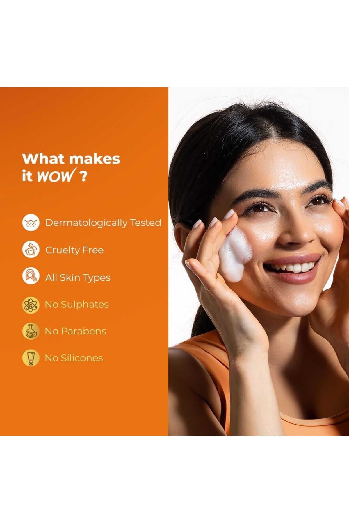 WOW Skin Science-Vitamin C Foaming Face wash with Brush 150ml 5